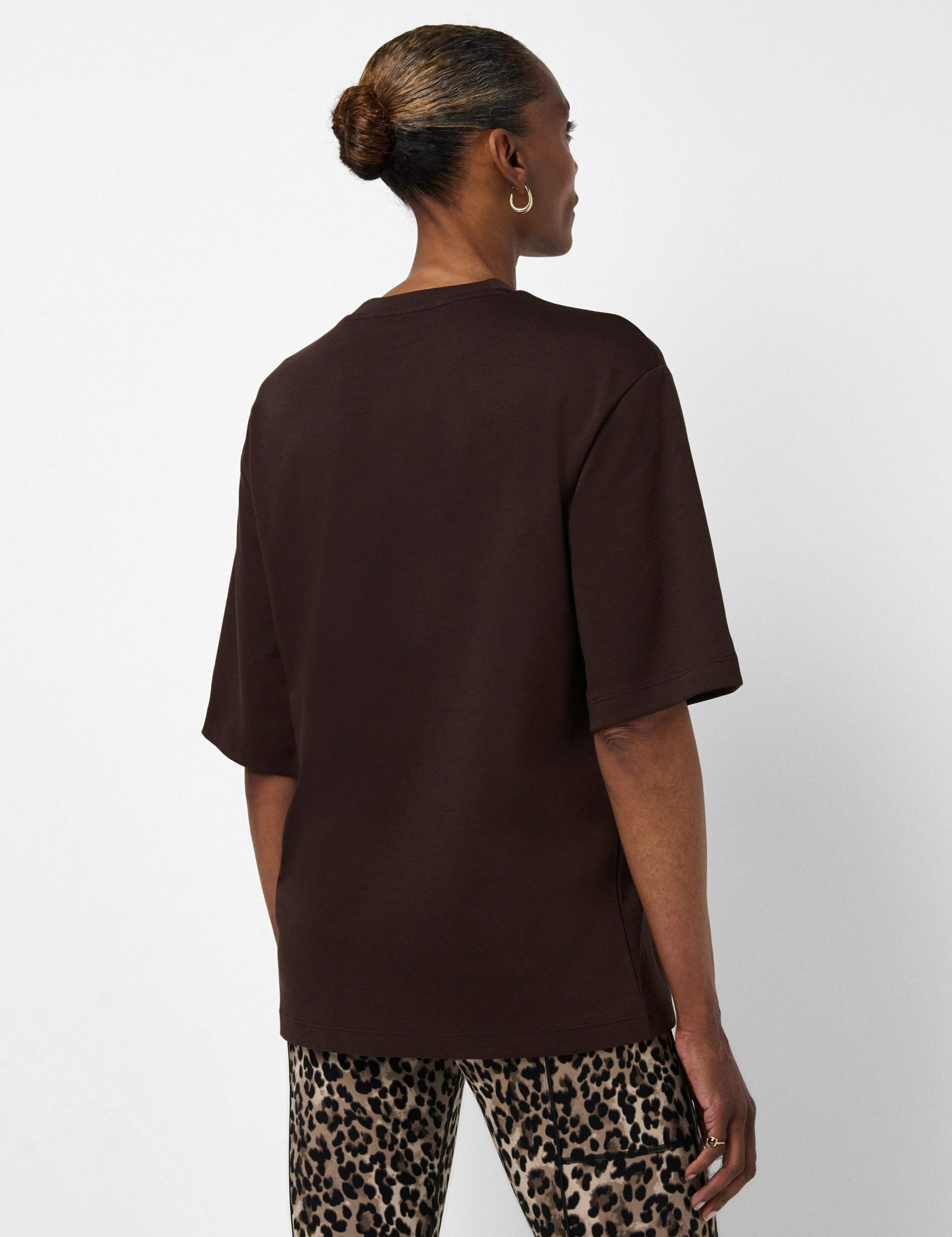 Elevated Cotton Blend Longline T-Shirt 4 of 7