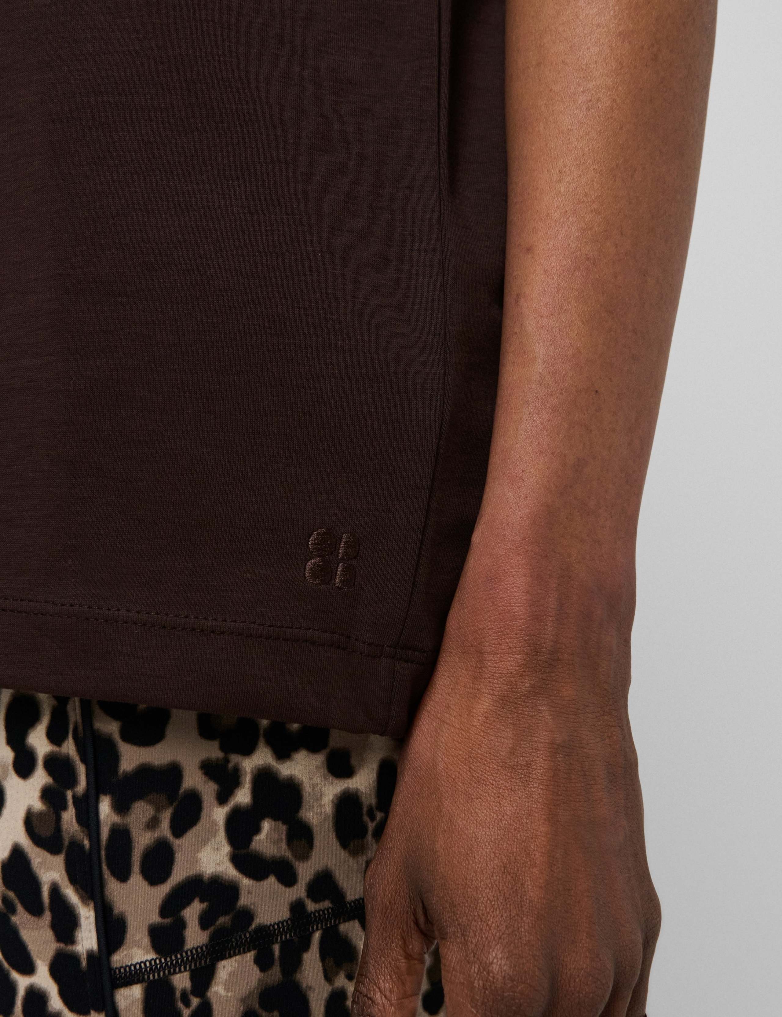 Elevated Cotton Blend Longline T-Shirt 6 of 7