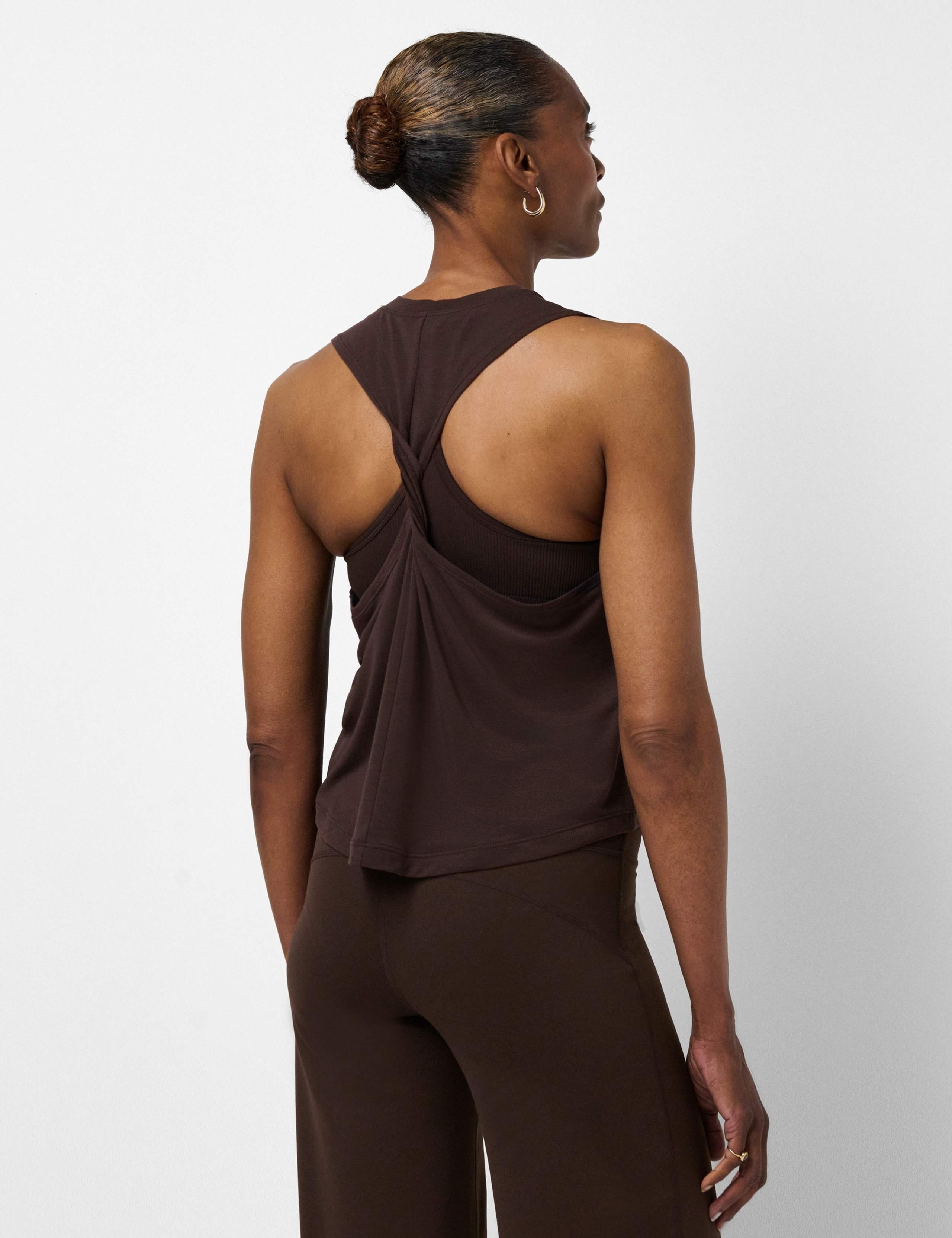 Soft Flow Studio Twist Back Yoga Vest Top 4 of 7