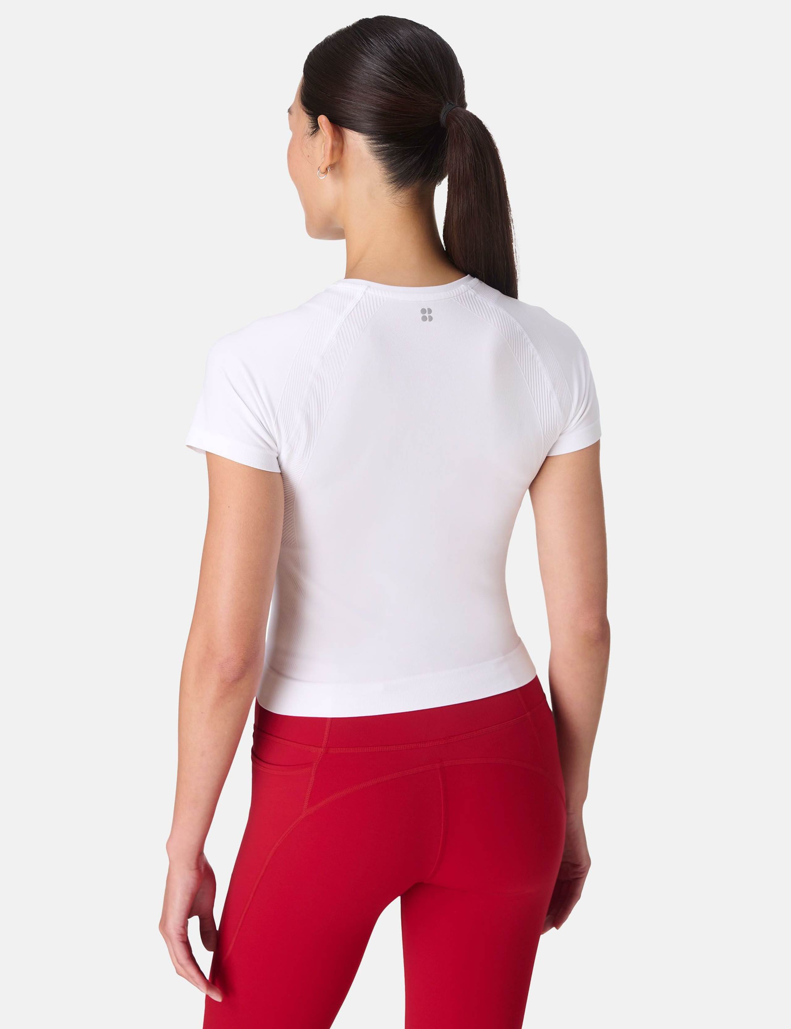 Athlete Crew Neck Seamless Crop T-Shirt 3 of 7