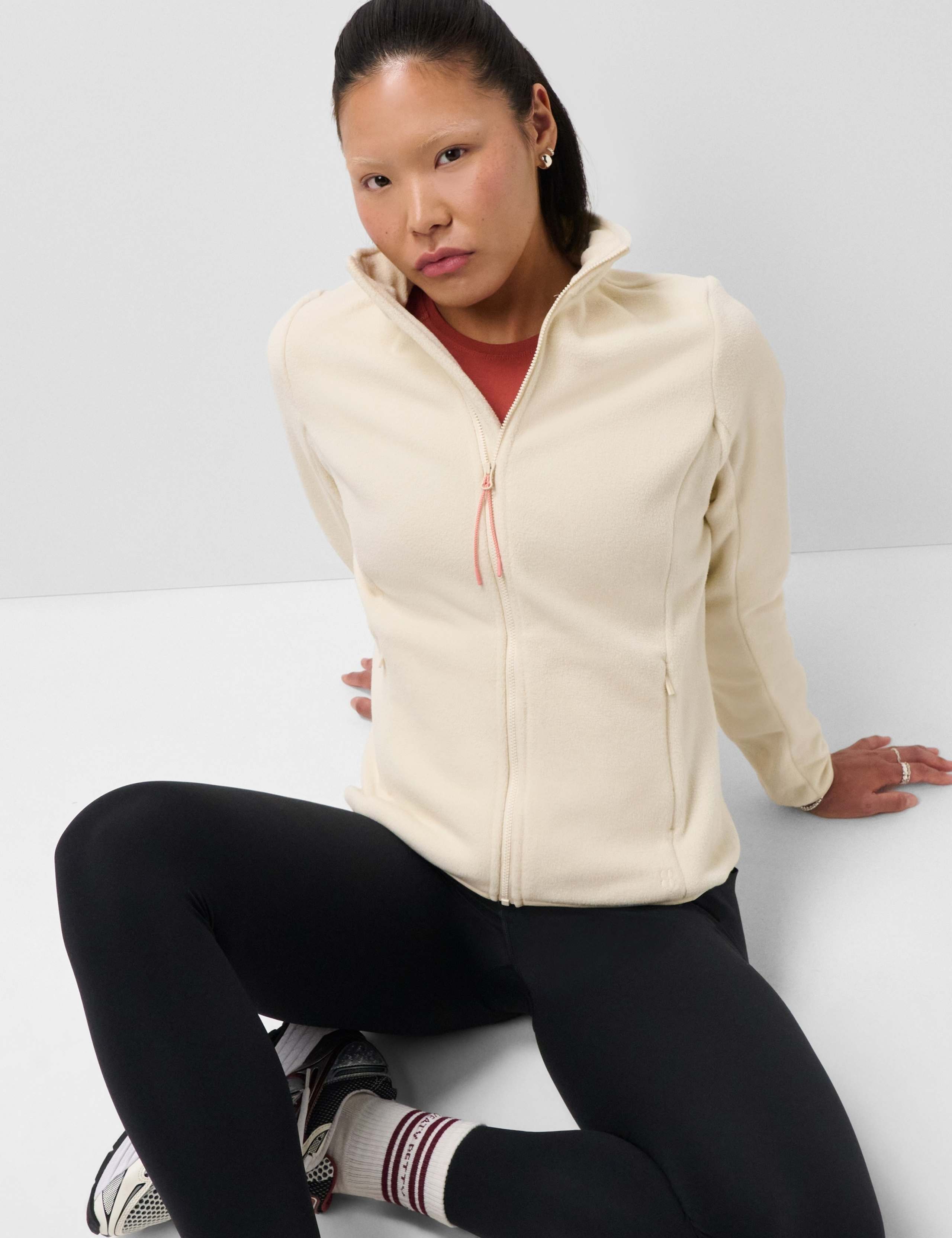 Evergreen Zip Up Funnel Neck Sports Fleece 8 of 8