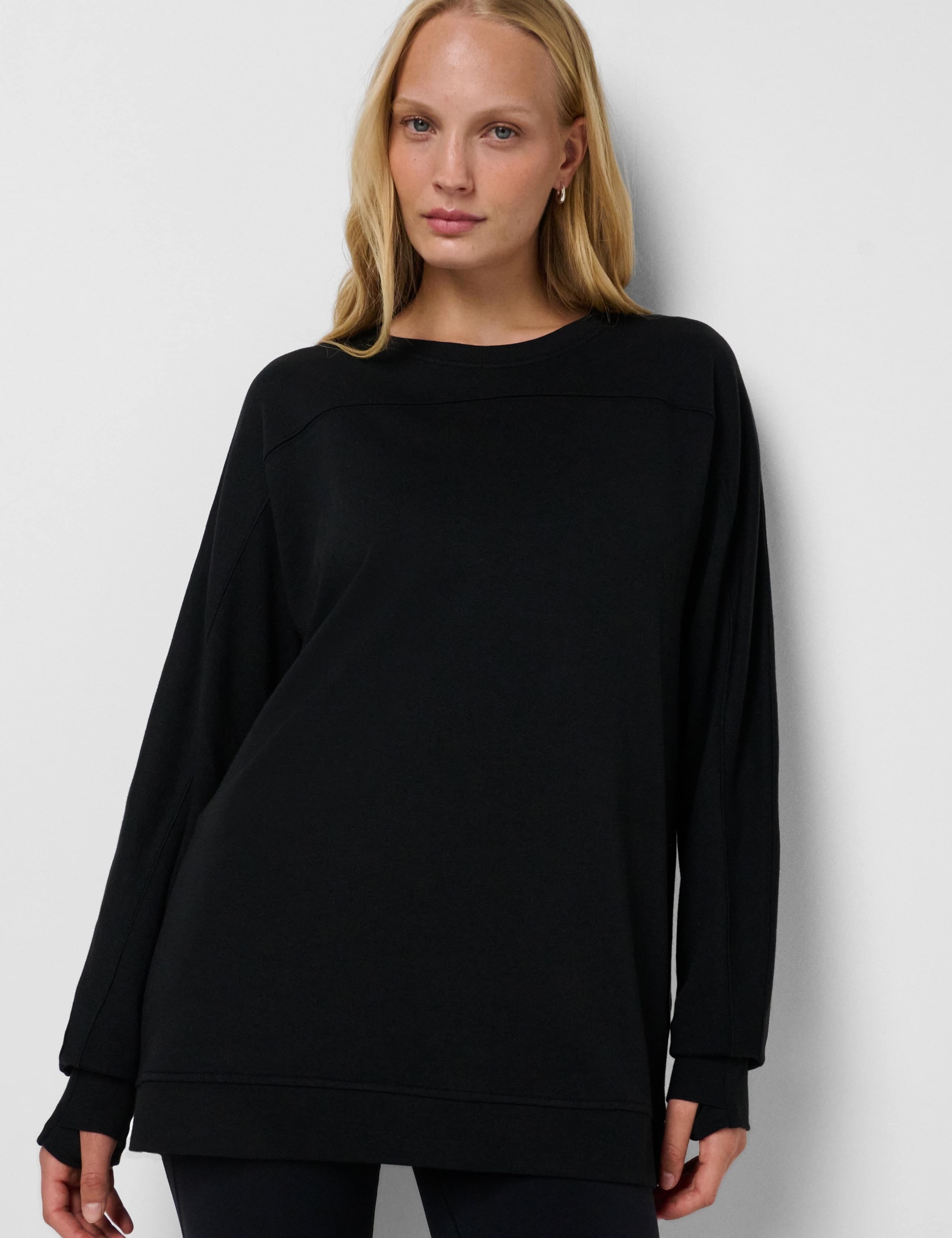 After Class Cotton Blend Longline Sweatshirt 1 of 8