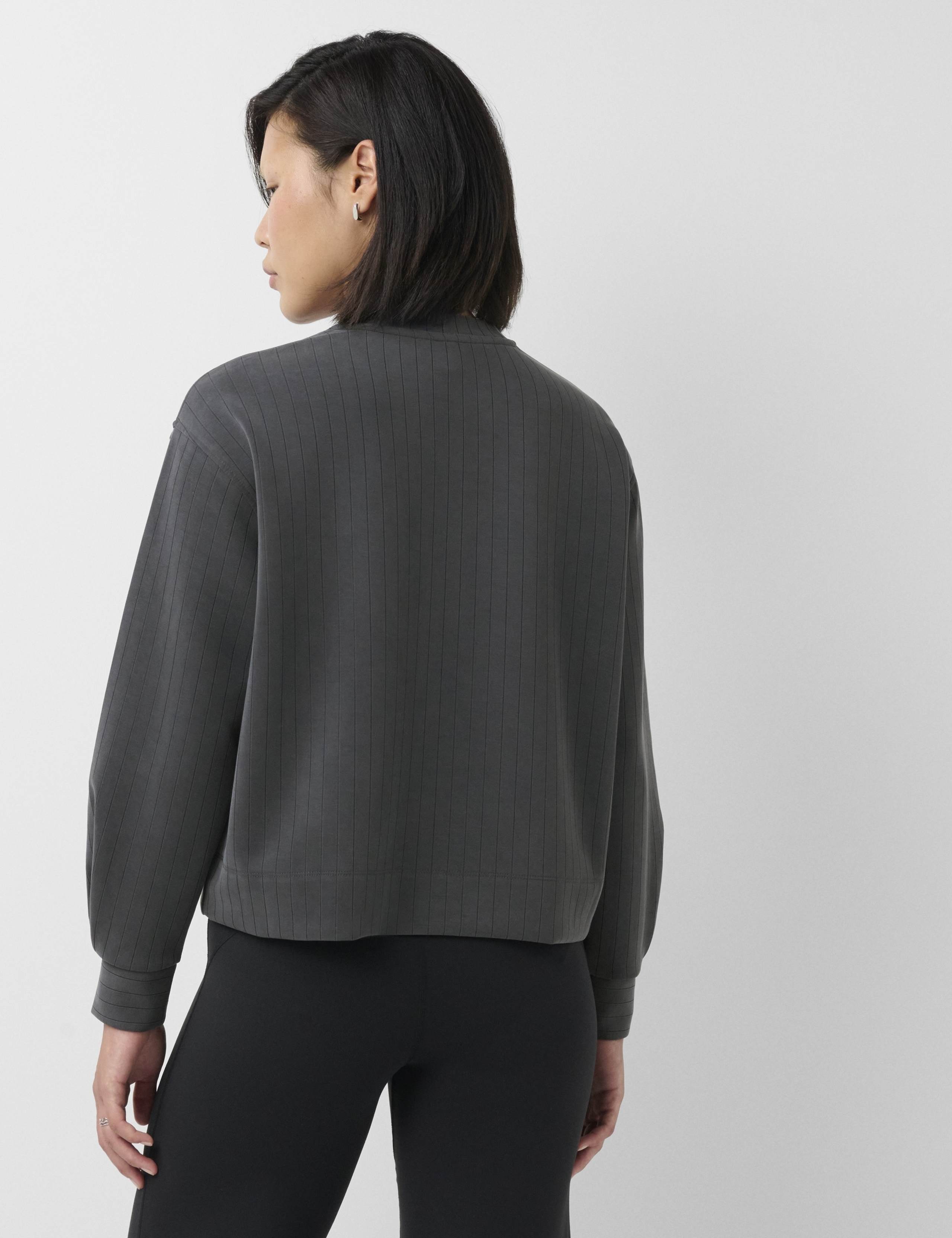 Sand Wash Pinstripe Crew Sweatshirt 3 of 4