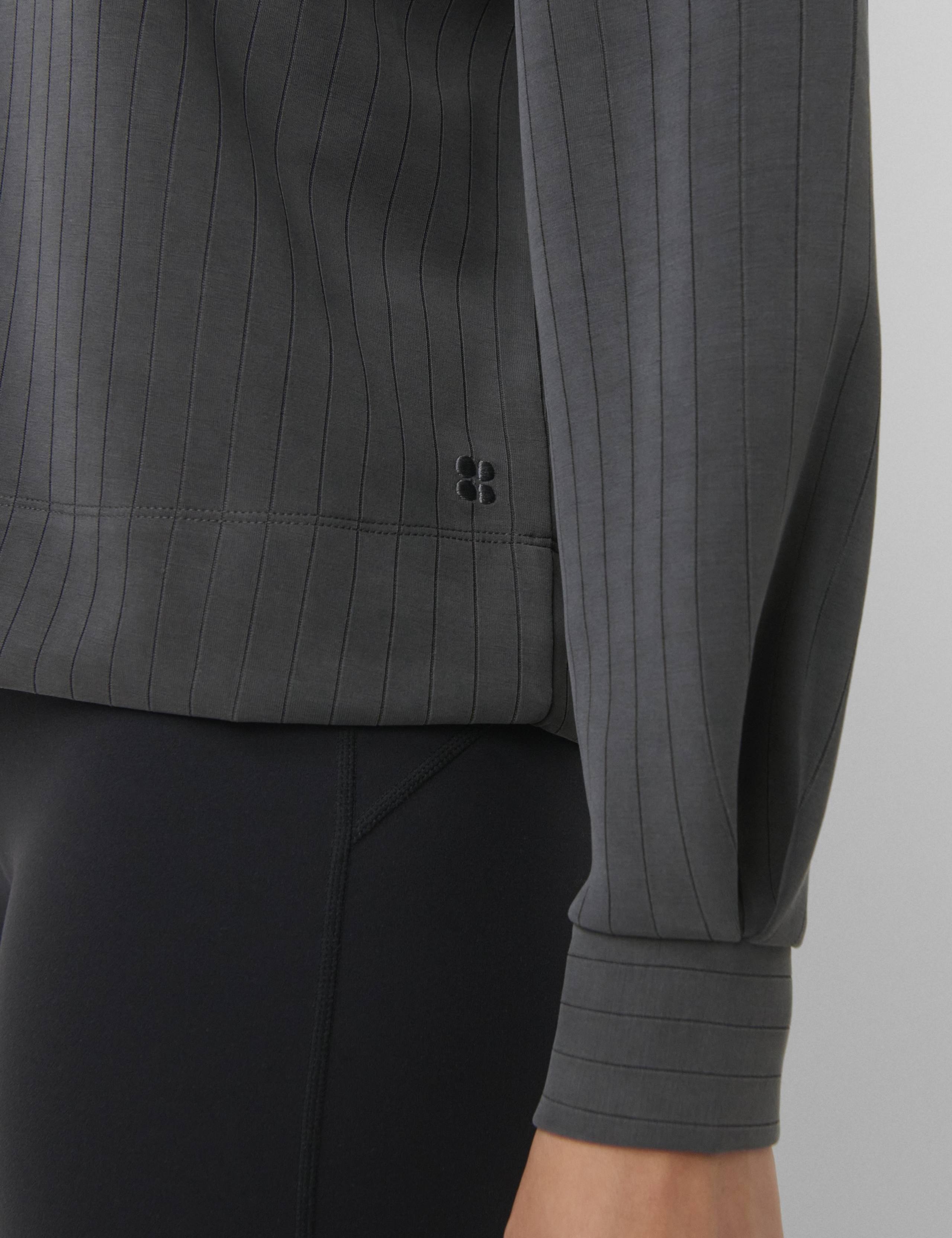 Sand Wash Pinstripe Crew Sweatshirt 4 of 4