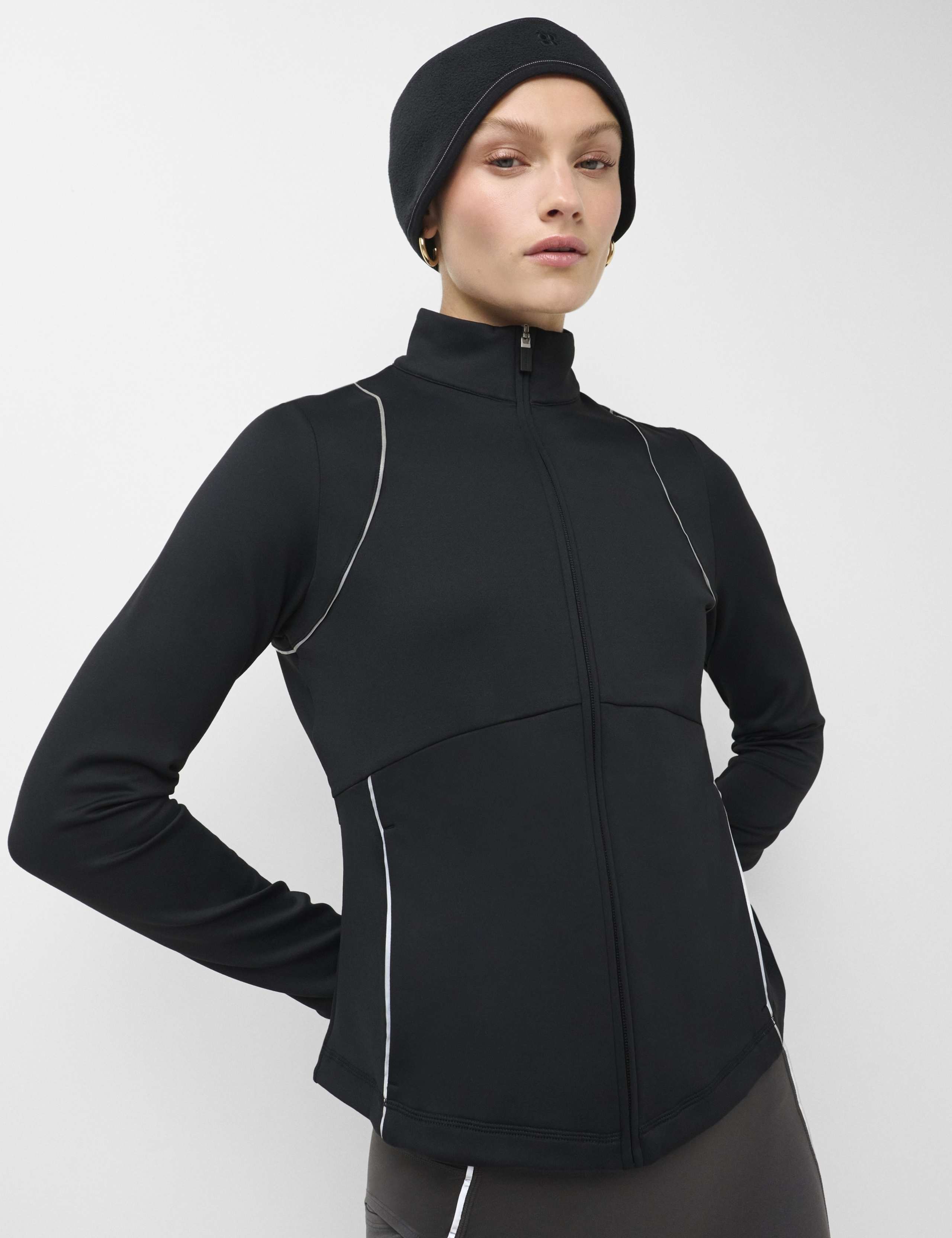 Therma Run Reflective Zip Running Top 3 of 10