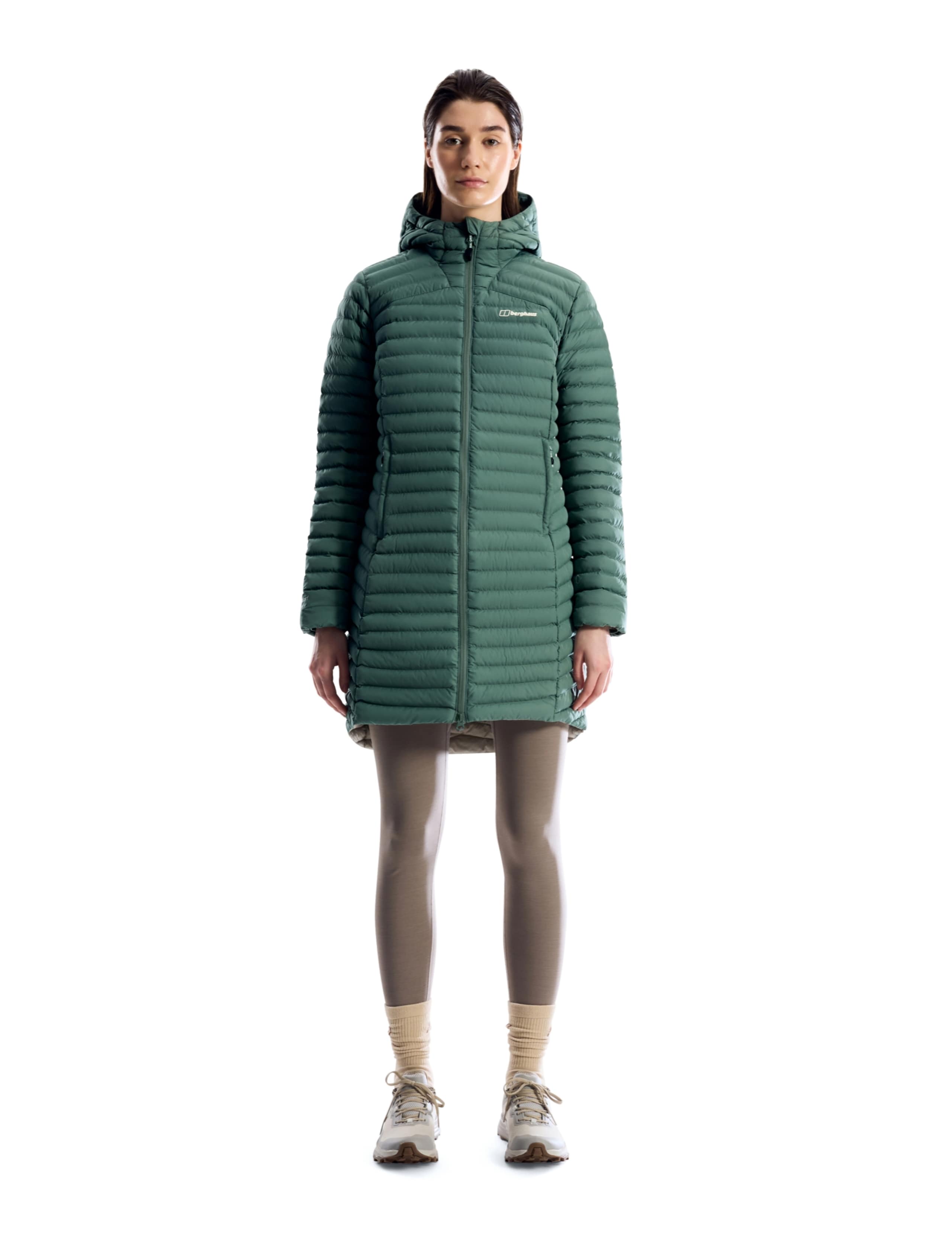 Nula High Neck Hooded Long Puffer Jacket 2 of 9