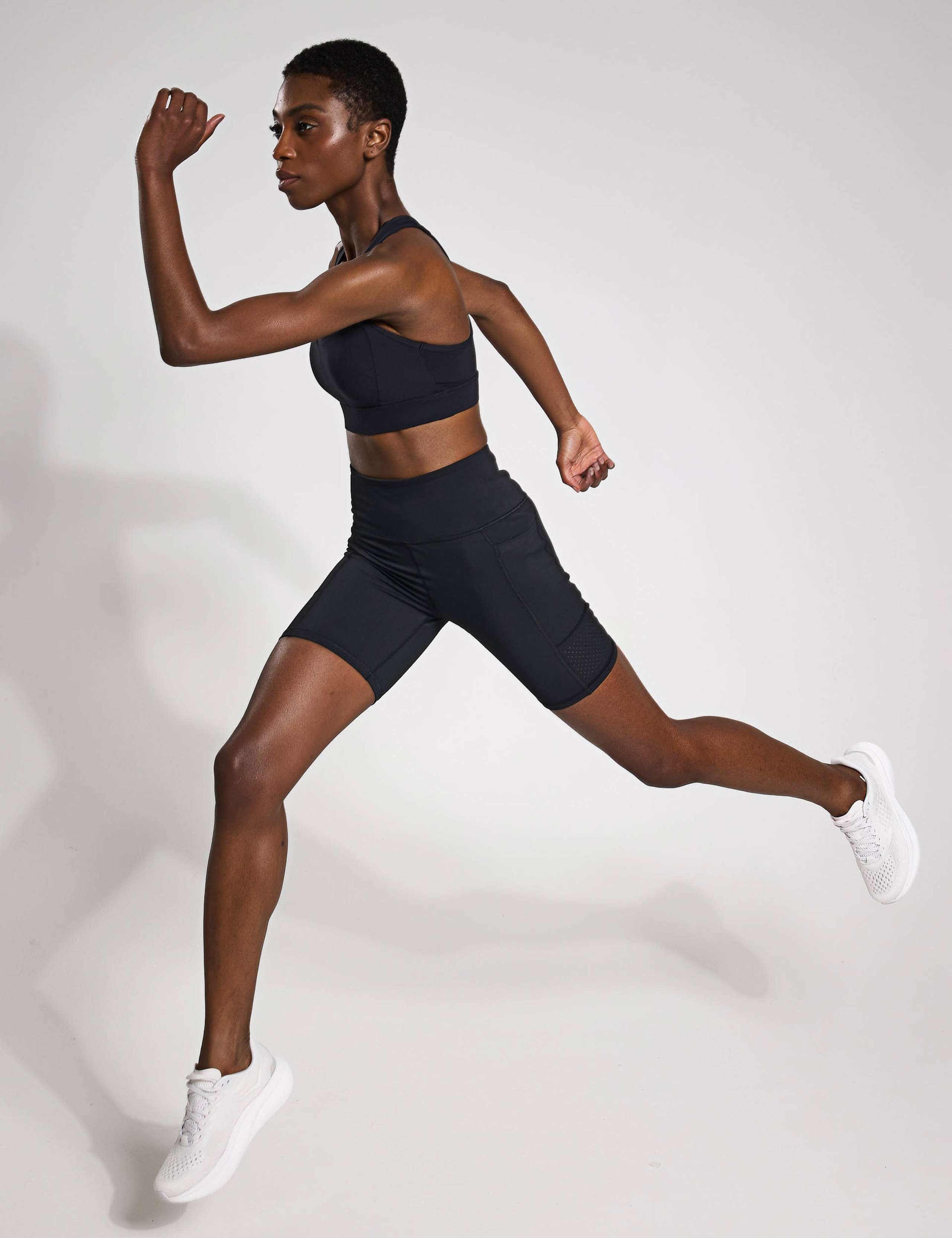 Lottie High Waisted Gym Shorts 1 of 4