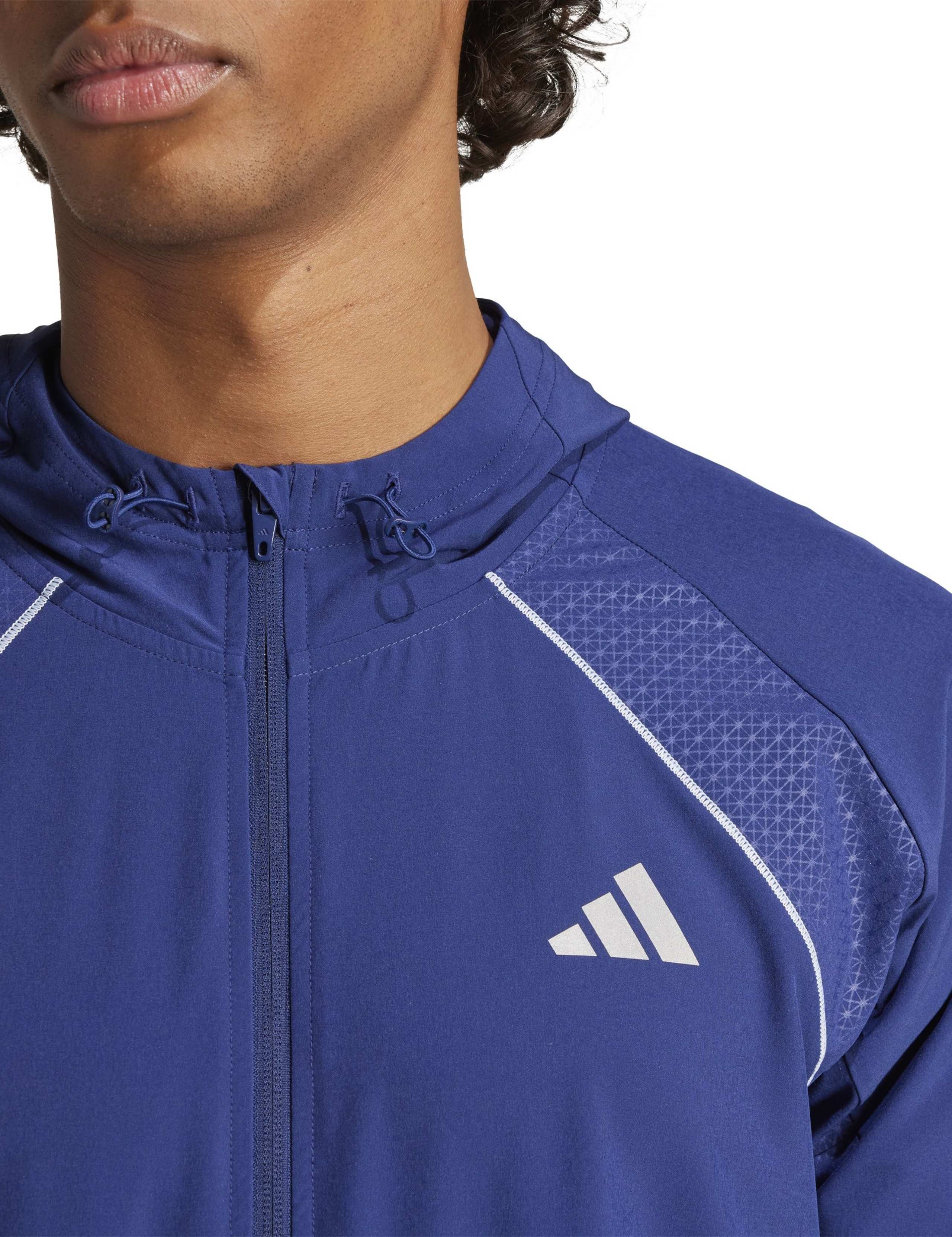 Regular Fit Hooded Zip Track Top 5 of 6