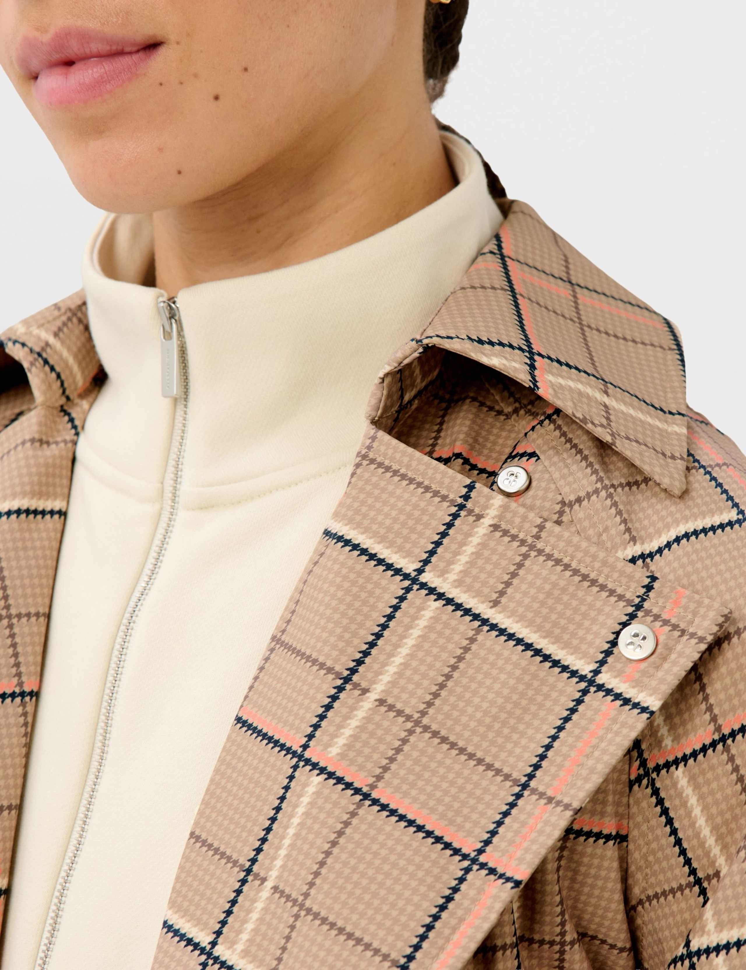 Checked Tie Fastening Trench Coat 6 of 9