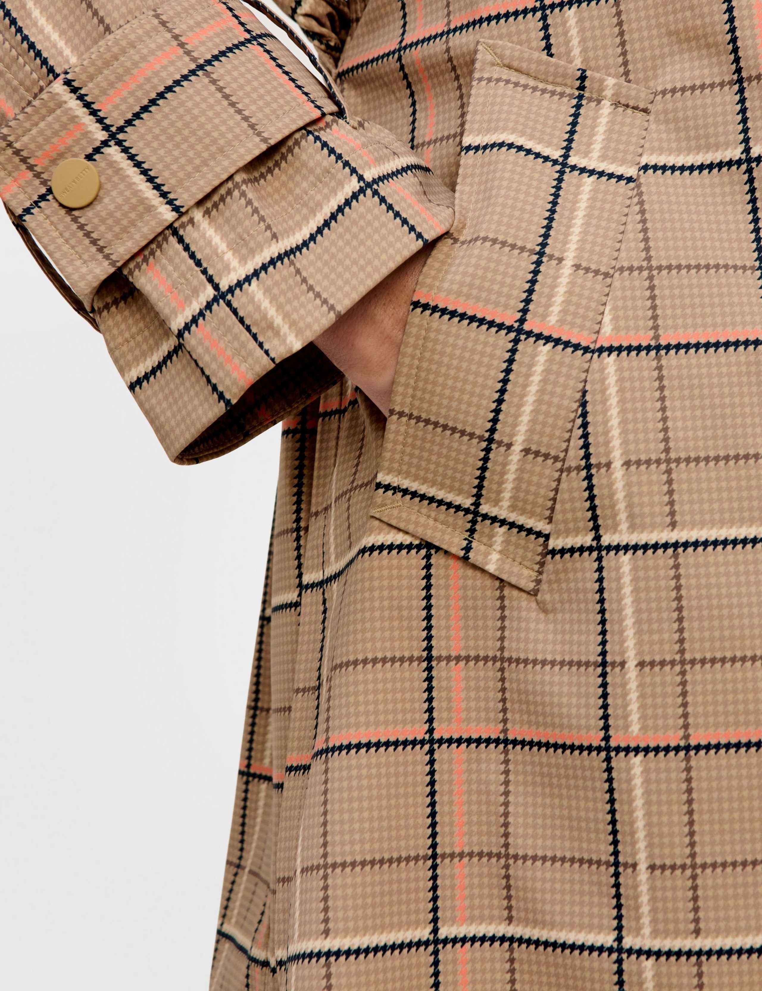 Checked Tie Fastening Trench Coat 8 of 9