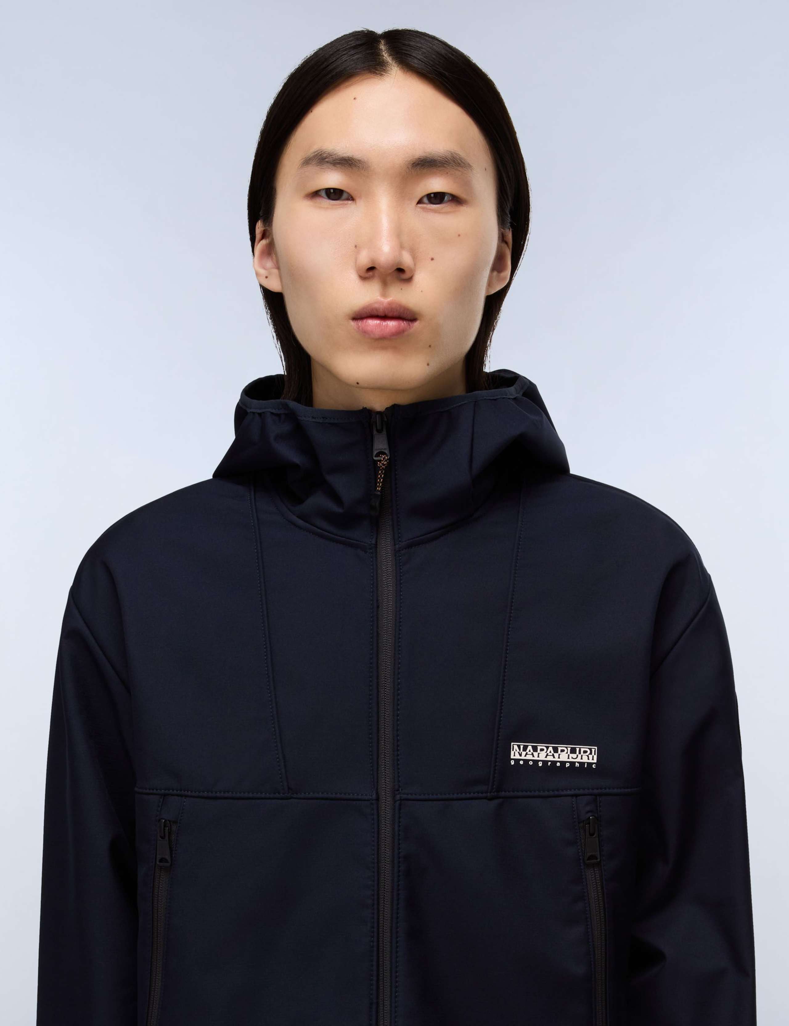 Biois Hooded Funnel Neck Sports Jacket 3 of 5