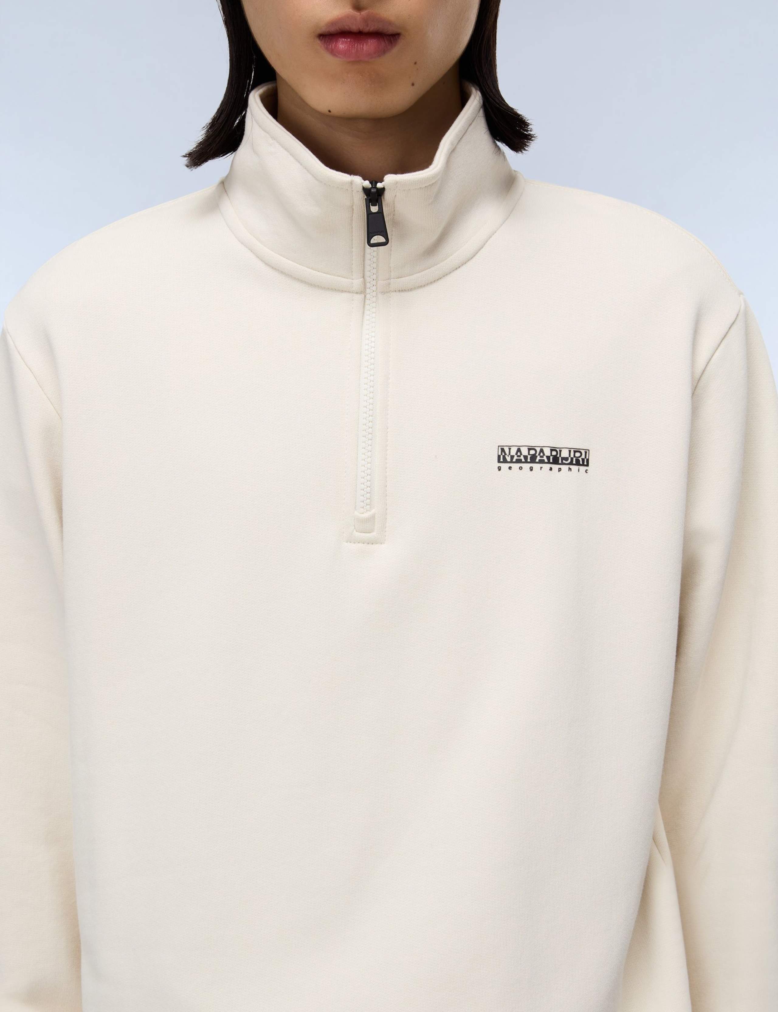 Small Box Pure Cotton Half Zip Sweatshirt 4 of 5