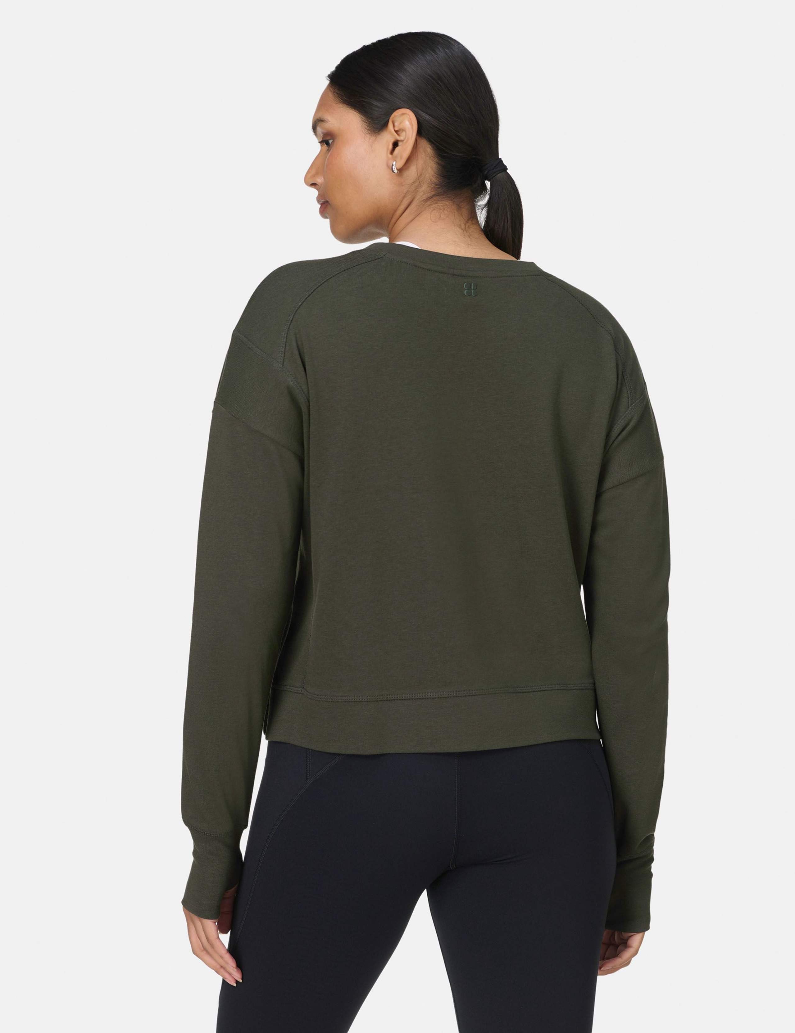 Crew Neck Oversized Cropped Sweatshirt 2 of 7