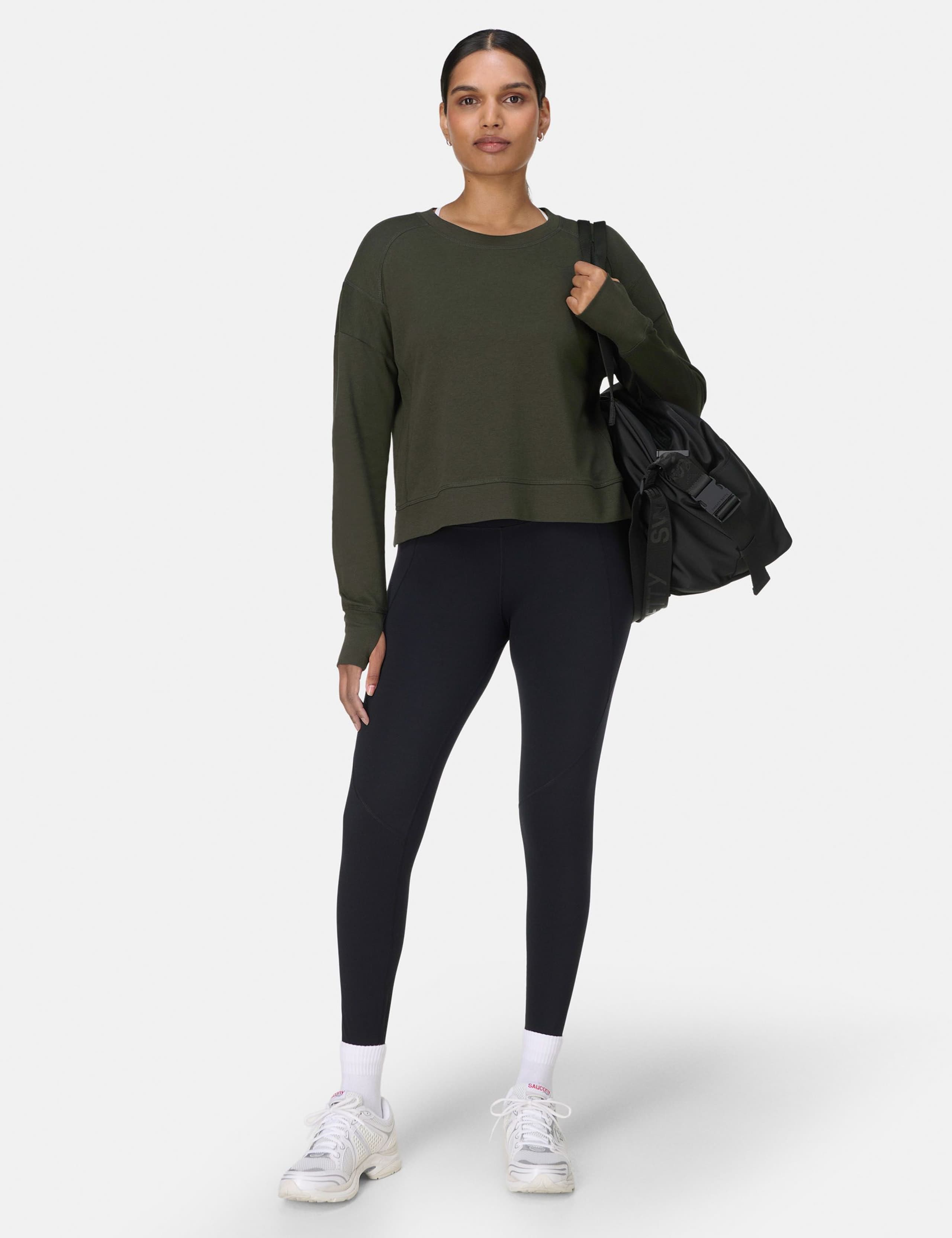 Crew Neck Oversized Cropped Sweatshirt 4 of 7