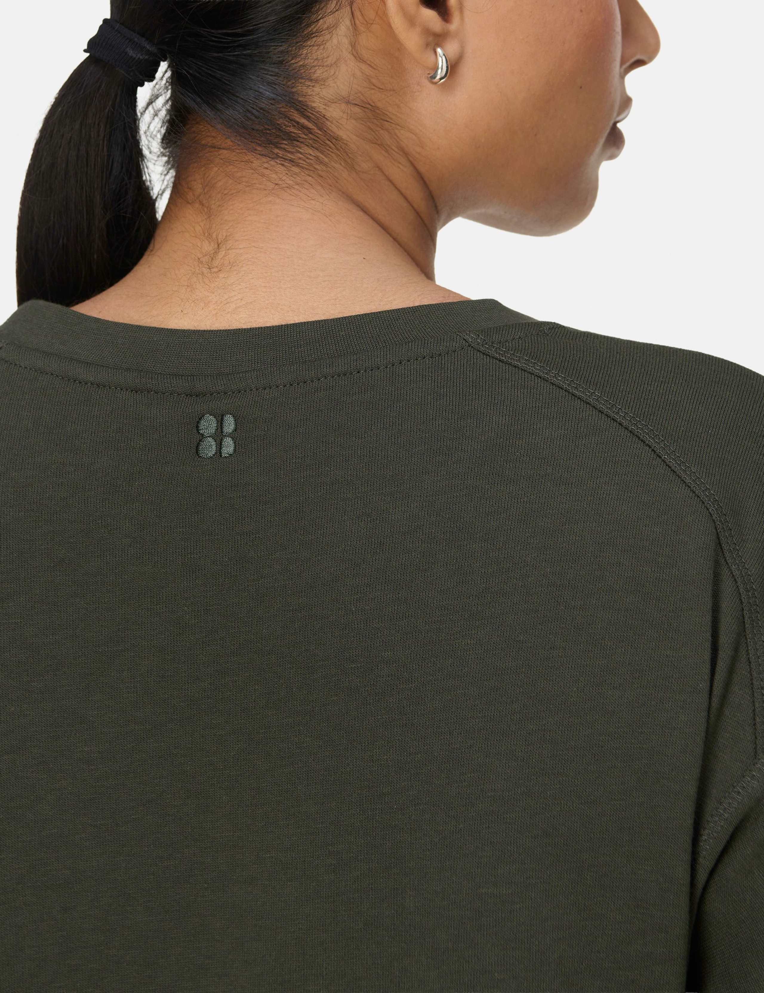 Crew Neck Oversized Cropped Sweatshirt 5 of 7