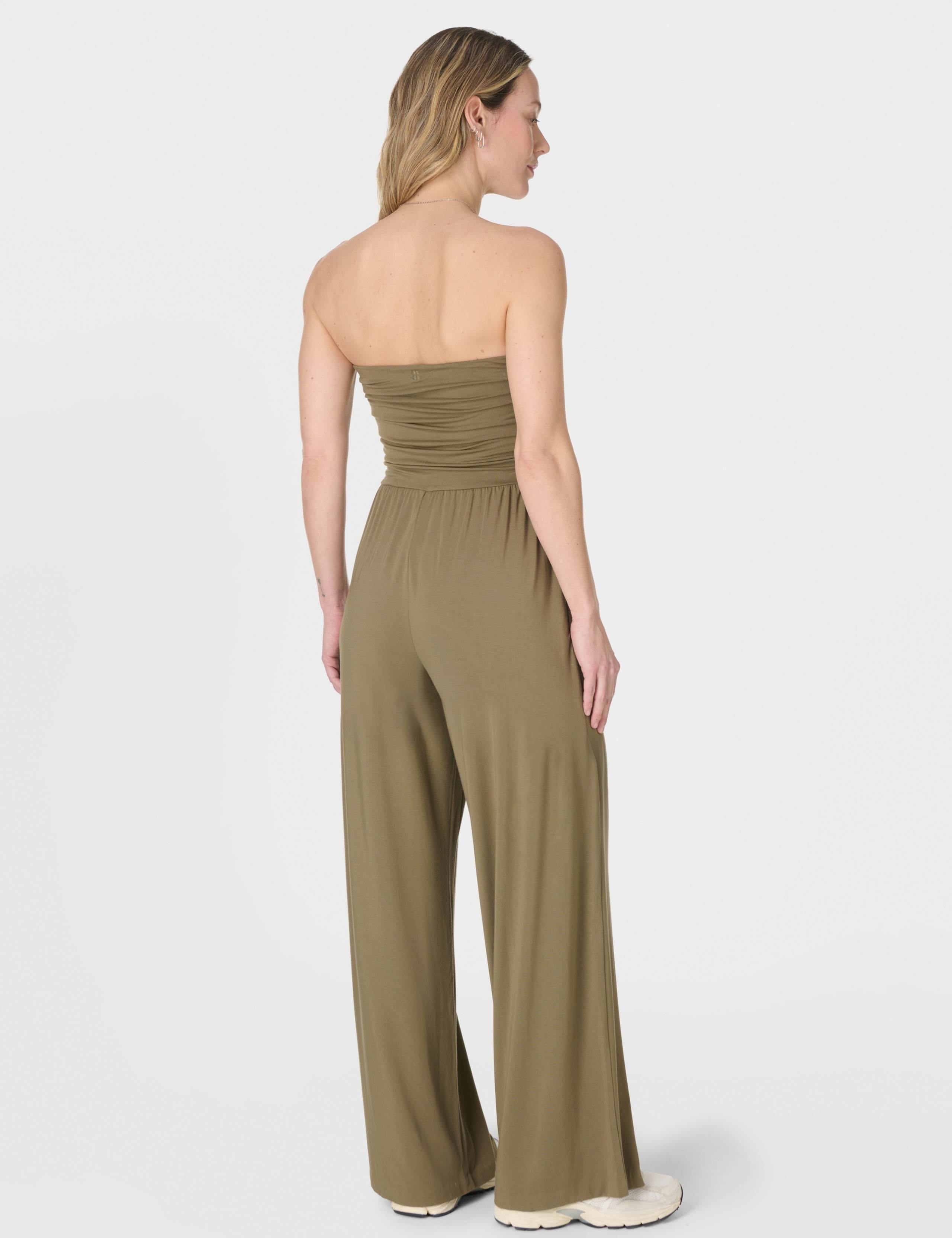 Off The Shoulder Modal Wide Leg Jumpsuit 3 of 7