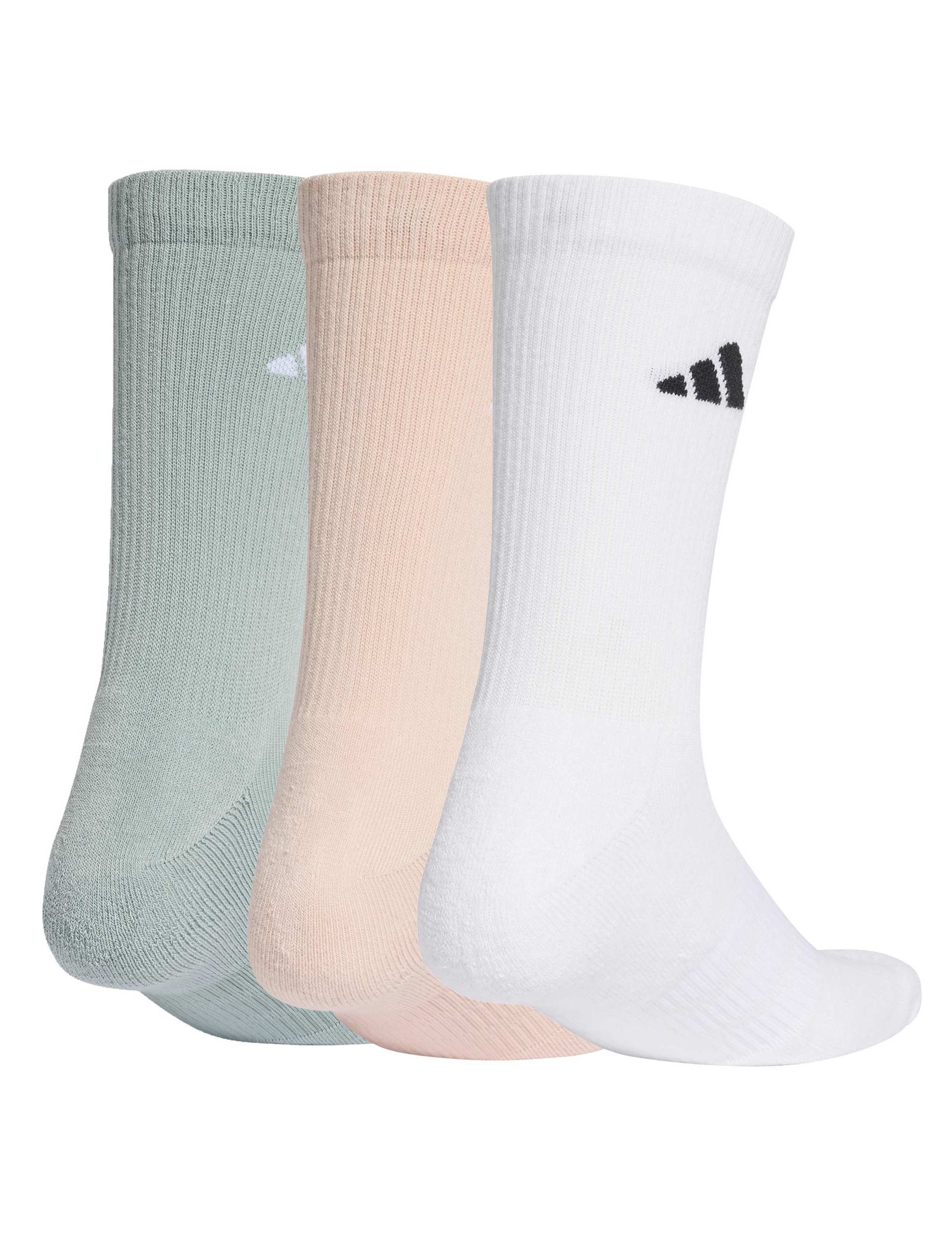 3 Pack Cushioned Crew Sports Socks 2 of 3