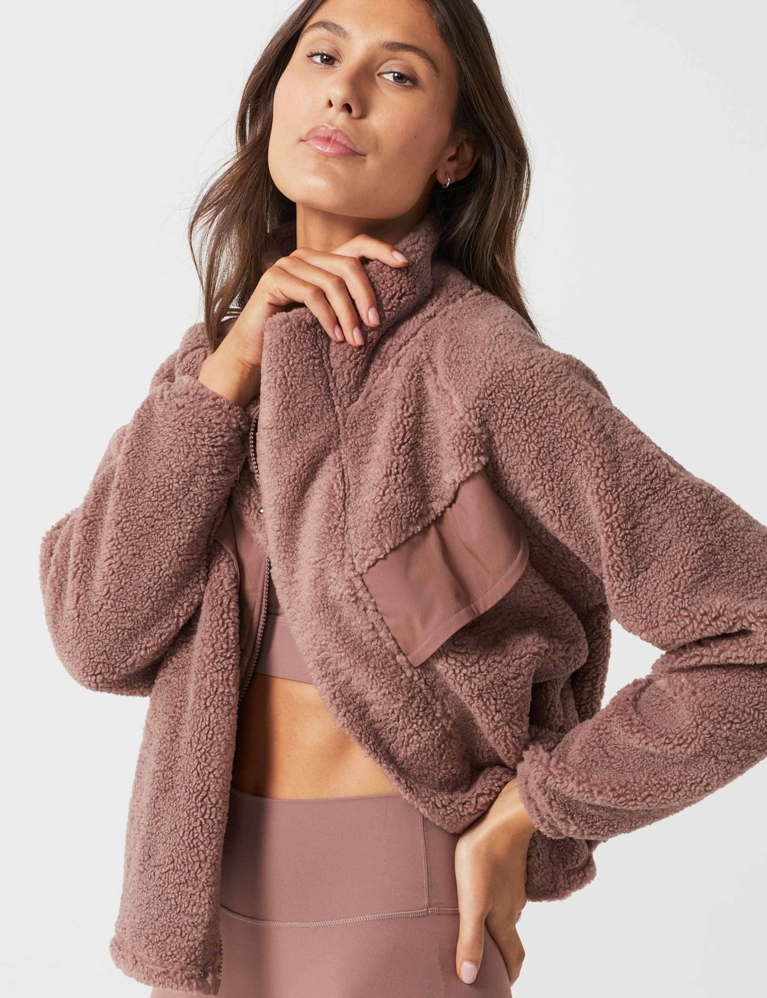 Lucia Sherpa Zip Fleece Jacket 4 of 7