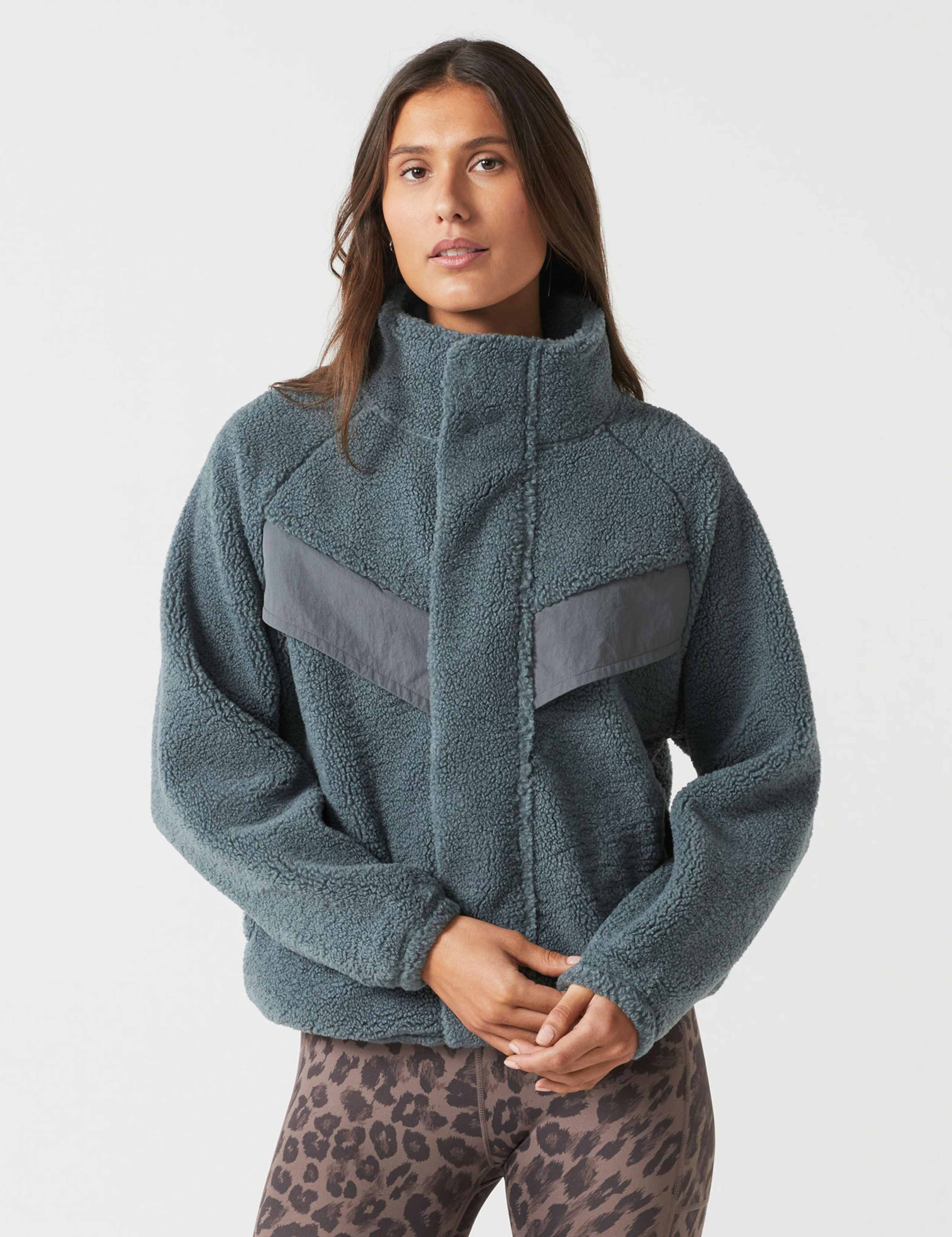 Lucia Sherpa Zip Fleece Jacket 1 of 5