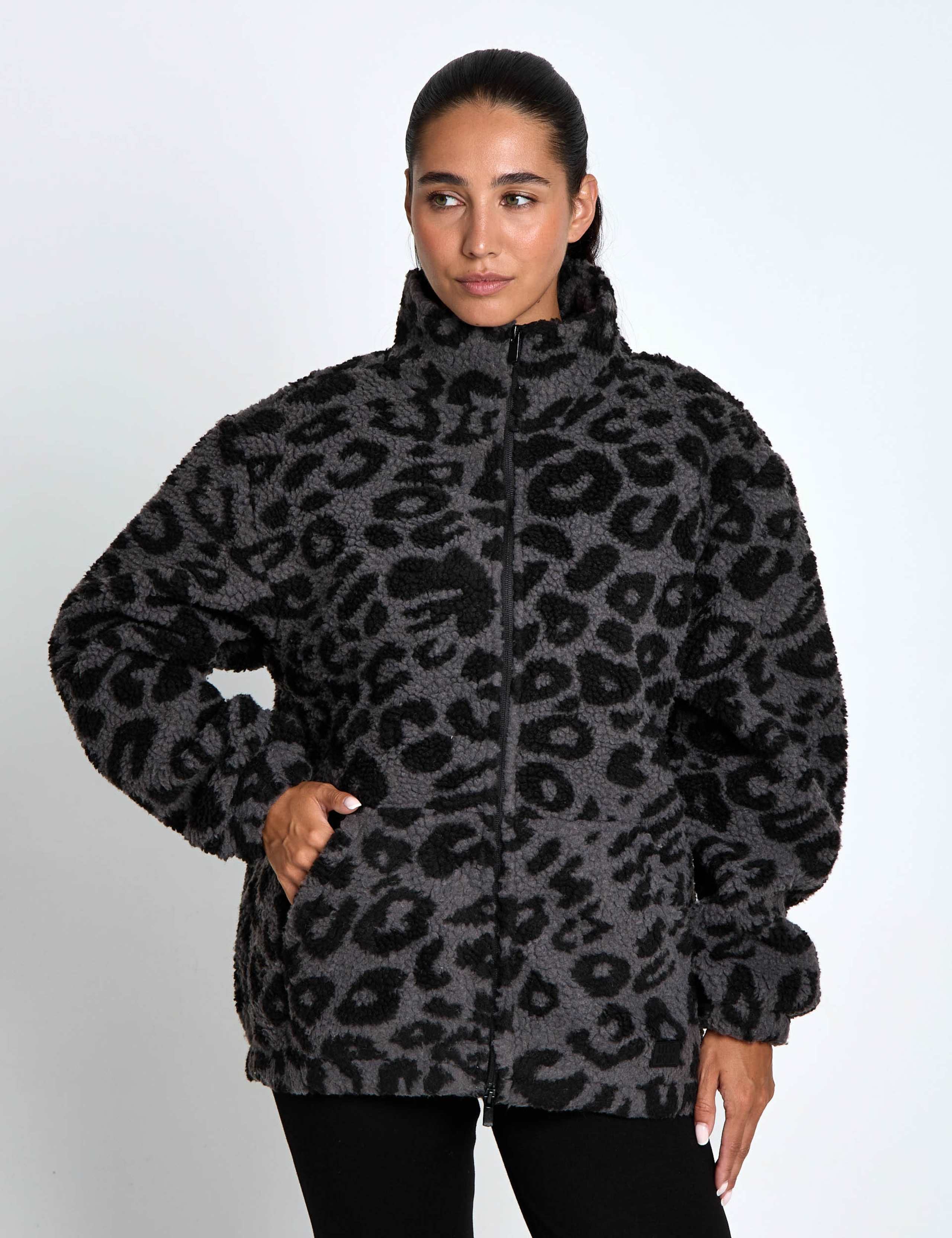 Layla Printed Sherpa Fleece Jacket 4 of 6