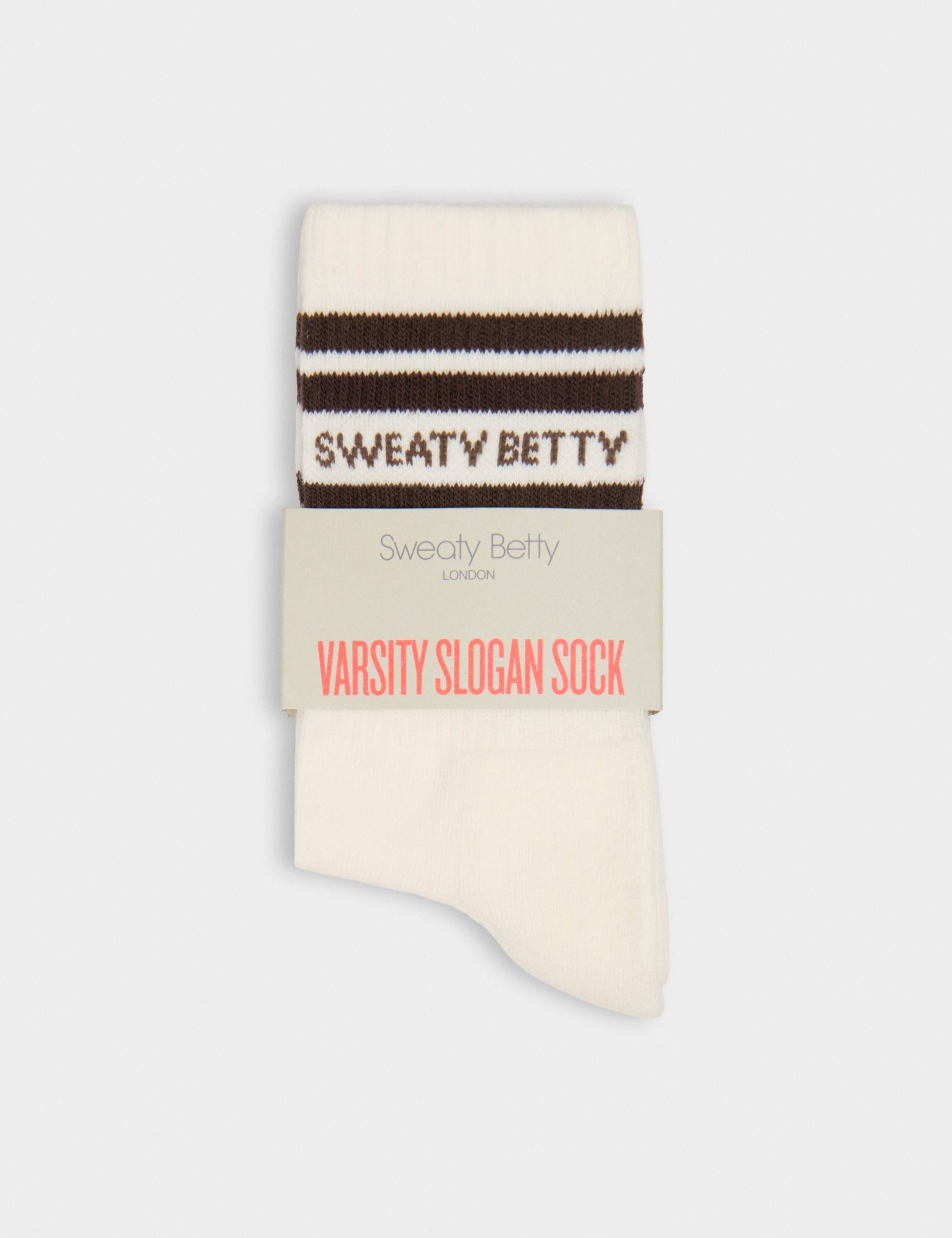 Varsity Slogan Cotton Rich Striped Socks 2 of 4