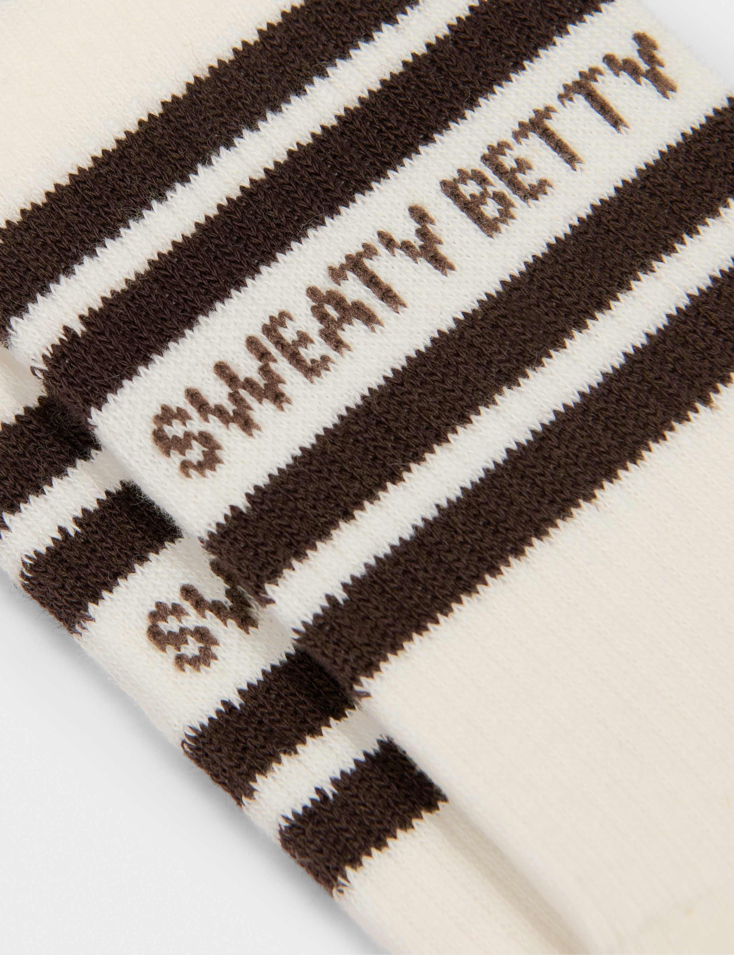 Varsity Slogan Cotton Rich Striped Socks 3 of 4