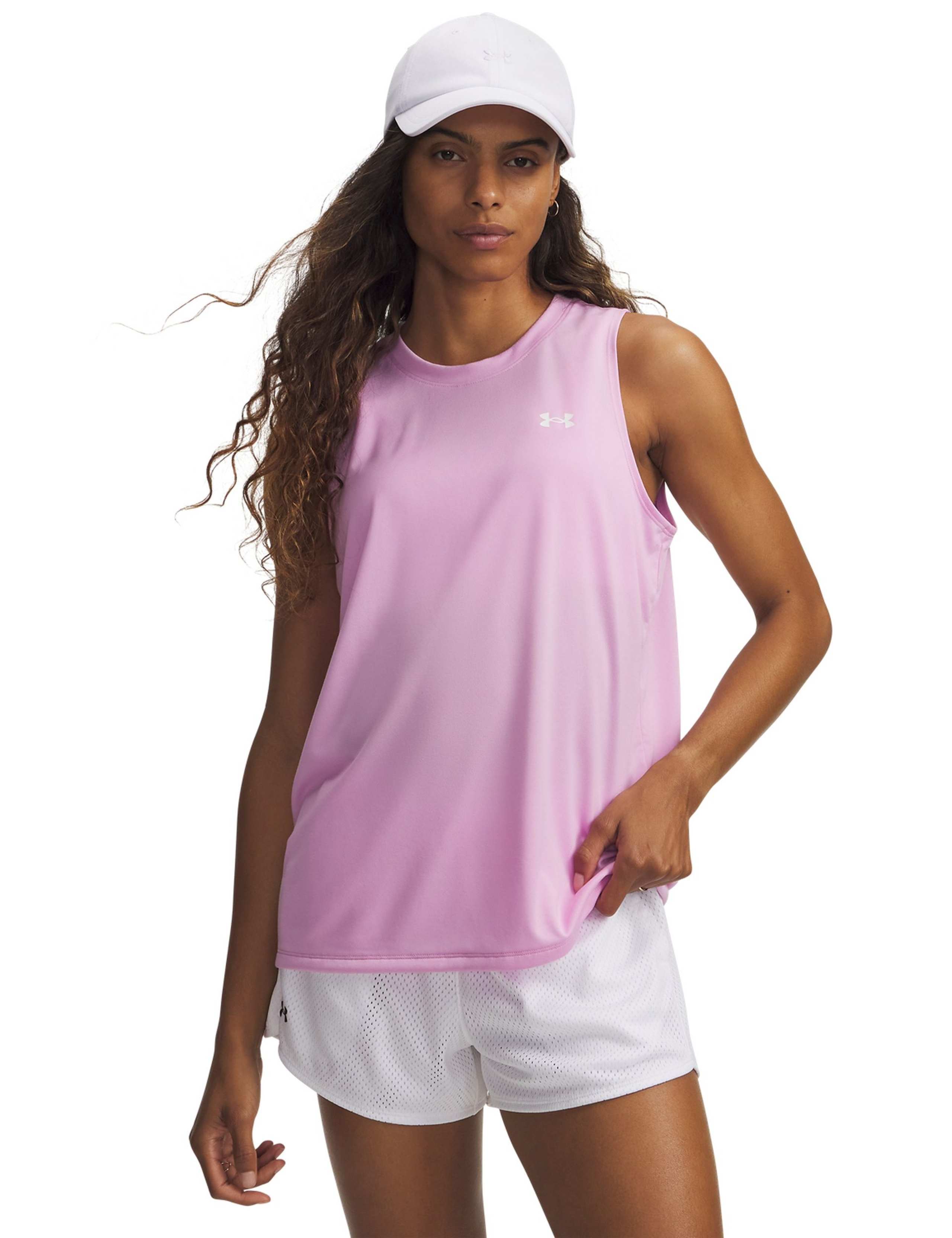 Tech Crew Neck Relaxed Sports Vest Top 1 of 3