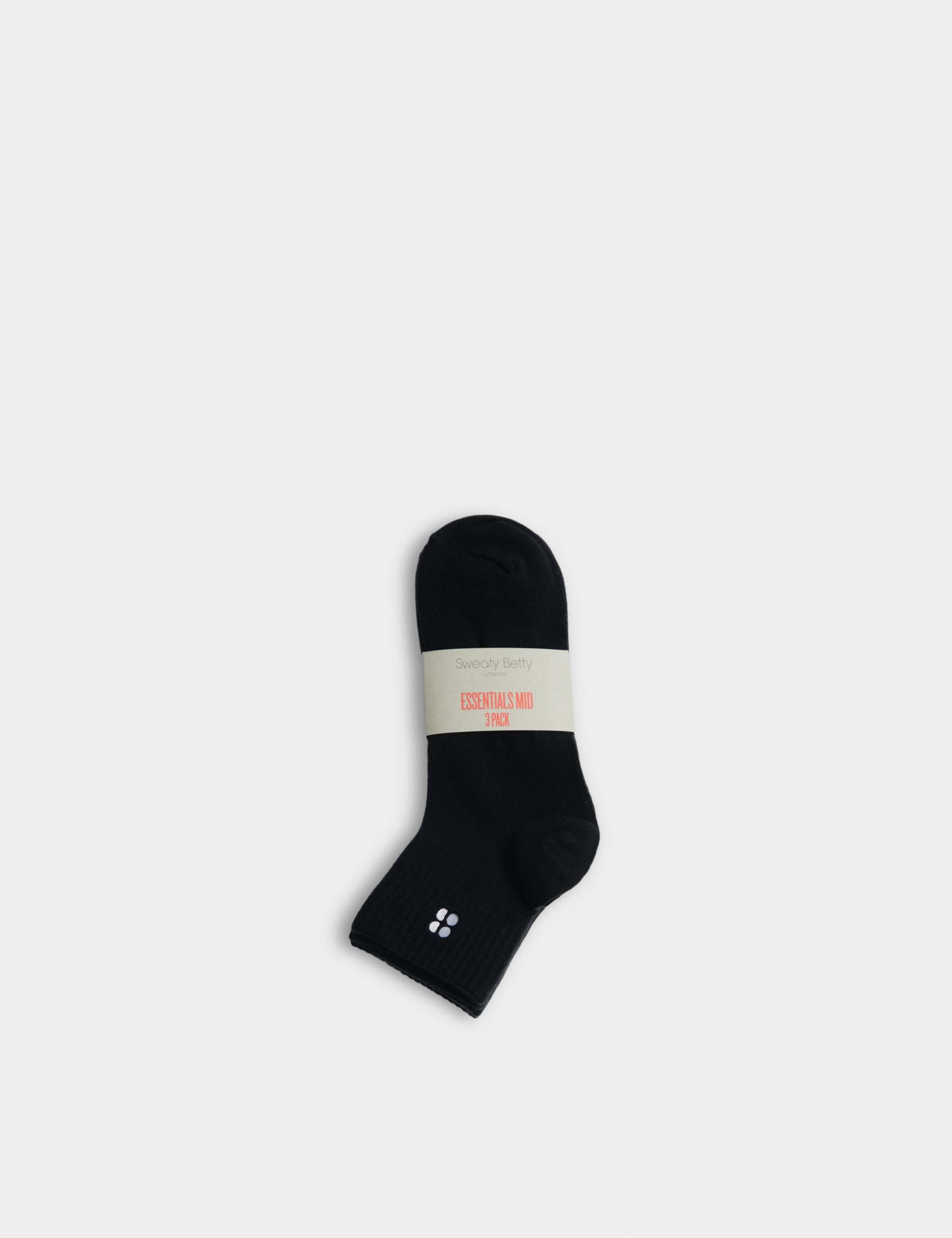 3 Pack Essentials Cotton Rich Ankle High Socks 2 of 6