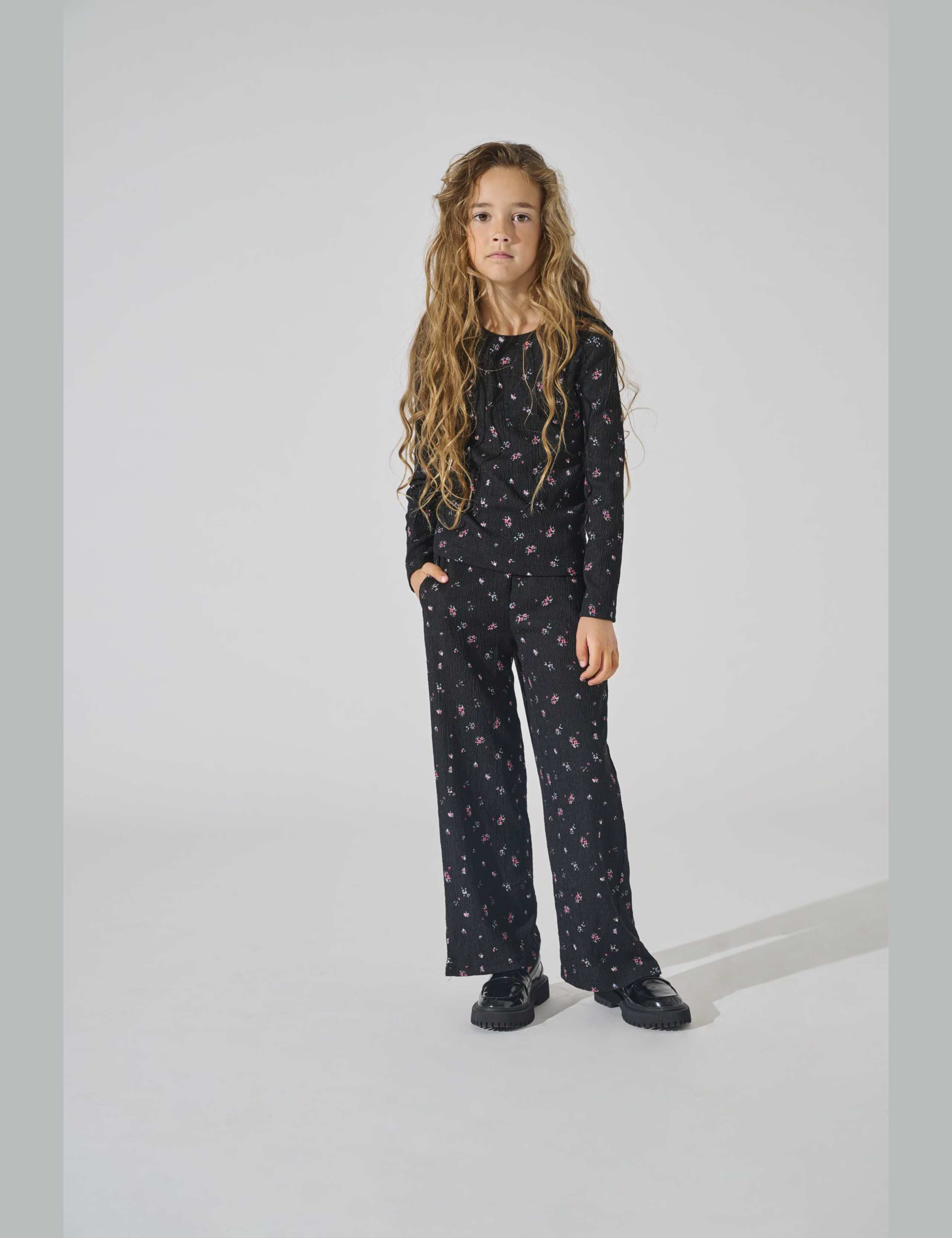 Floral Wide Leg Trousers (8-14 Yrs) 2 of 3