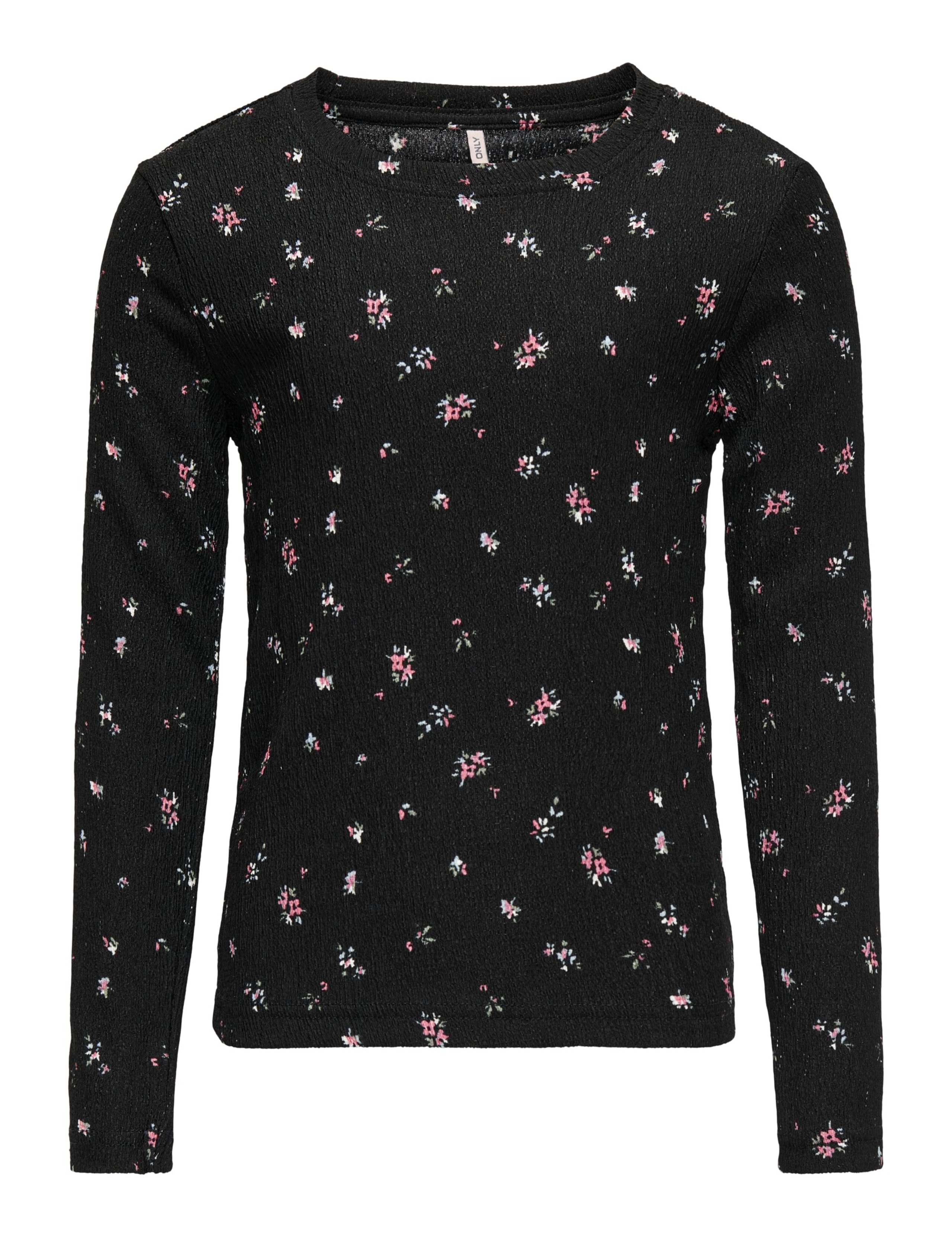 Textured Floral Long Sleeve Top (7-14 Yrs) 2 of 3