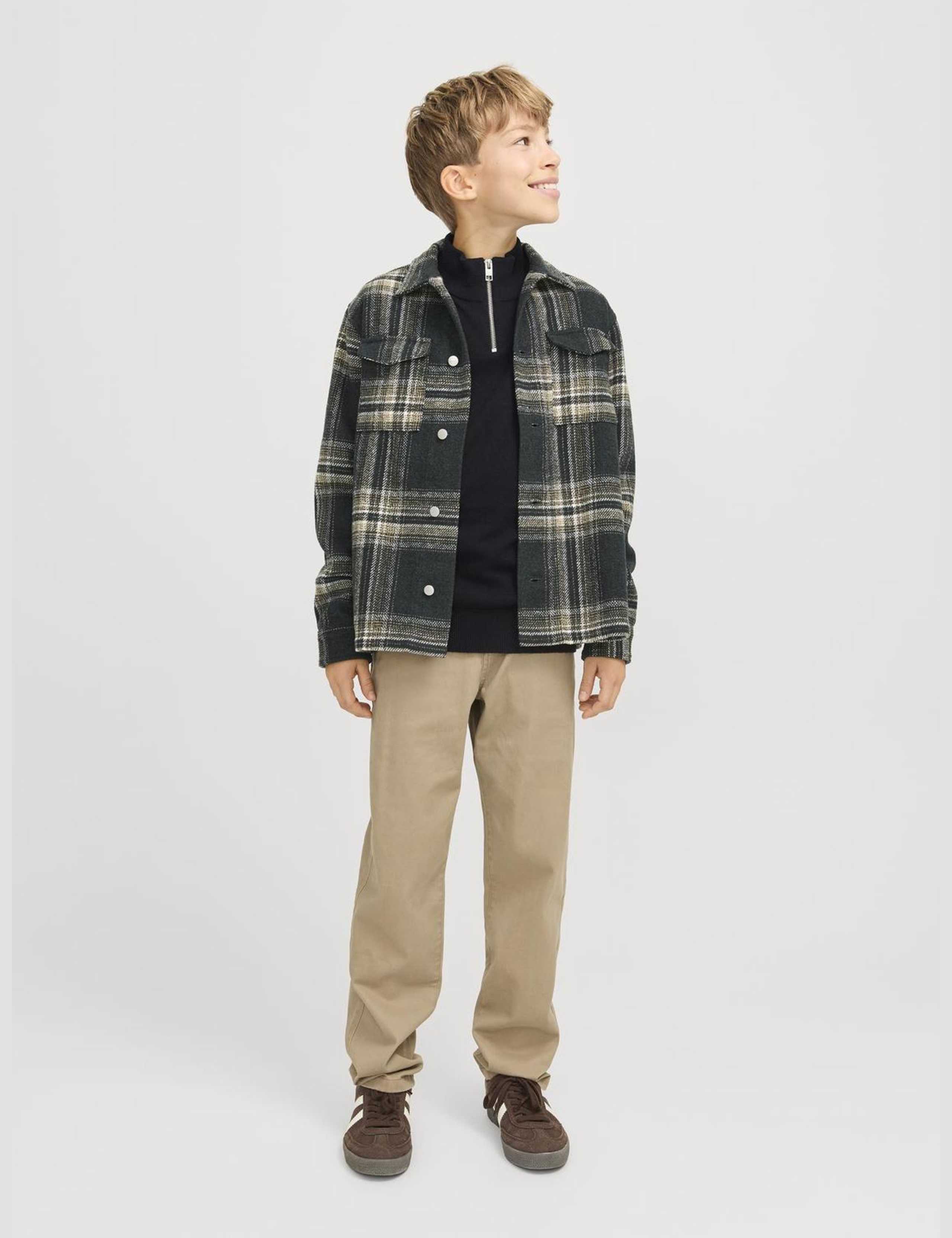 Cotton Rich Half Zip Knitted Sweatshirt (8-16 Yrs) 4 of 7