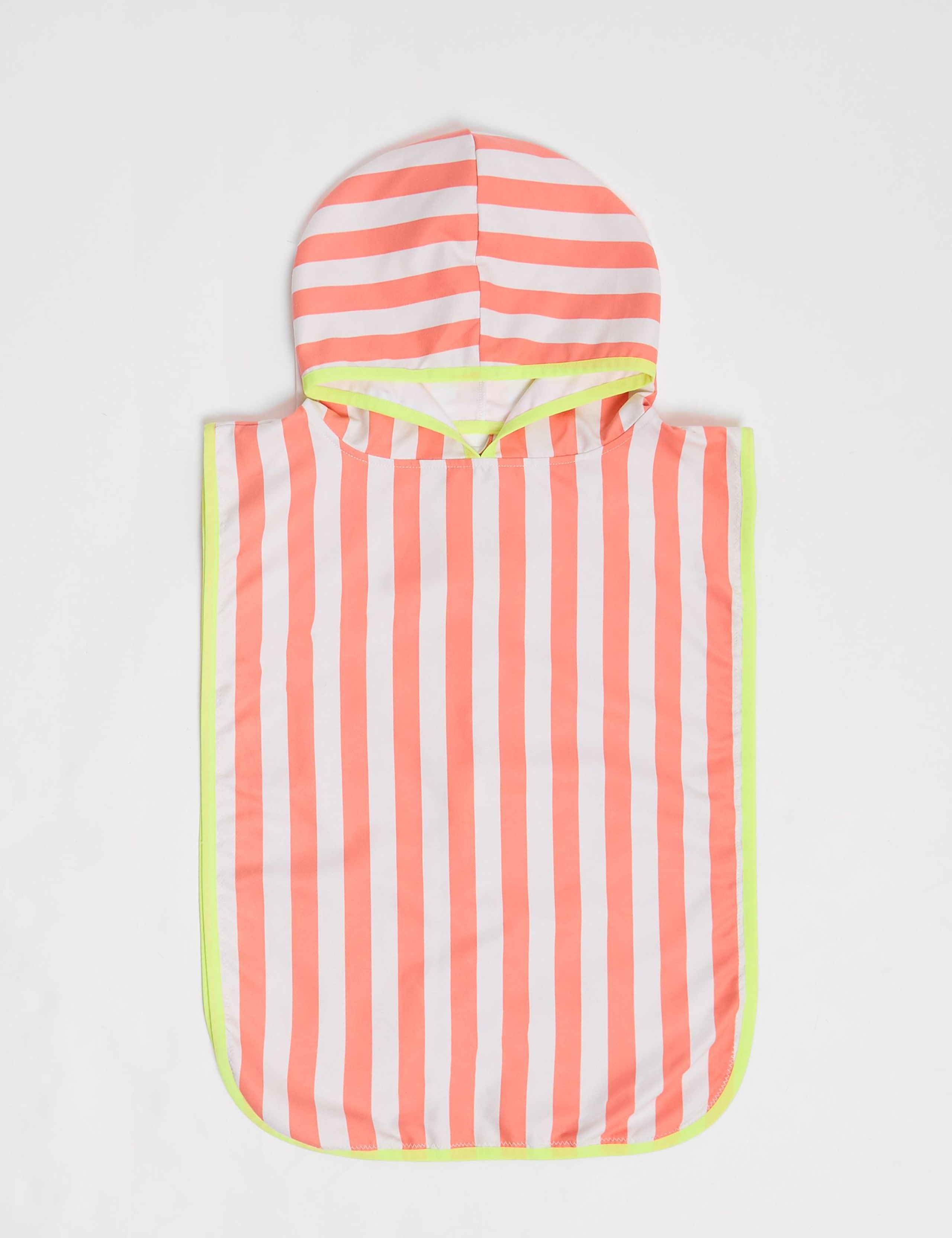 Striped Hooded Towelling Poncho (2-8 Yrs) 2 of 5