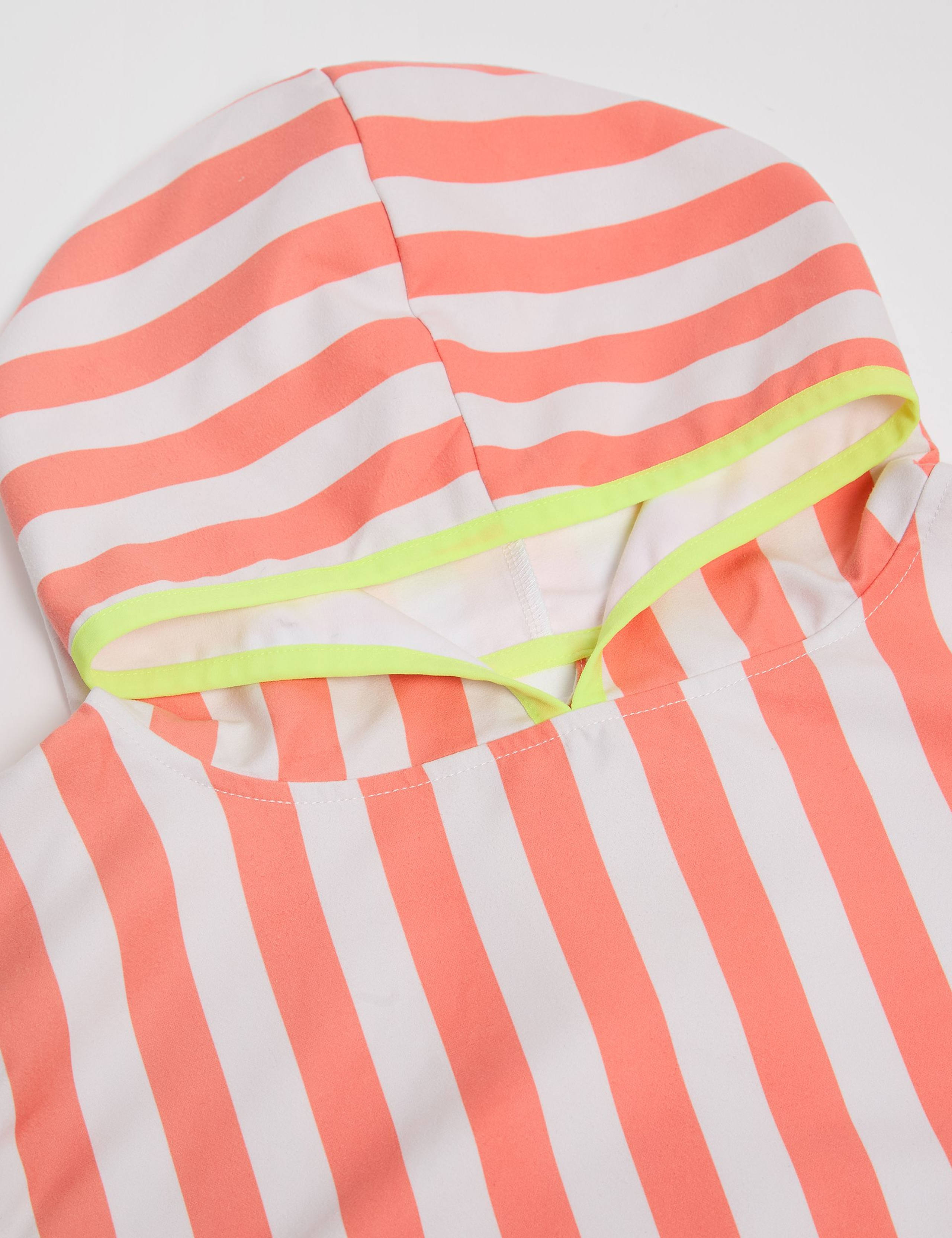 Striped Hooded Towelling Poncho (2-8 Yrs) 3 of 5