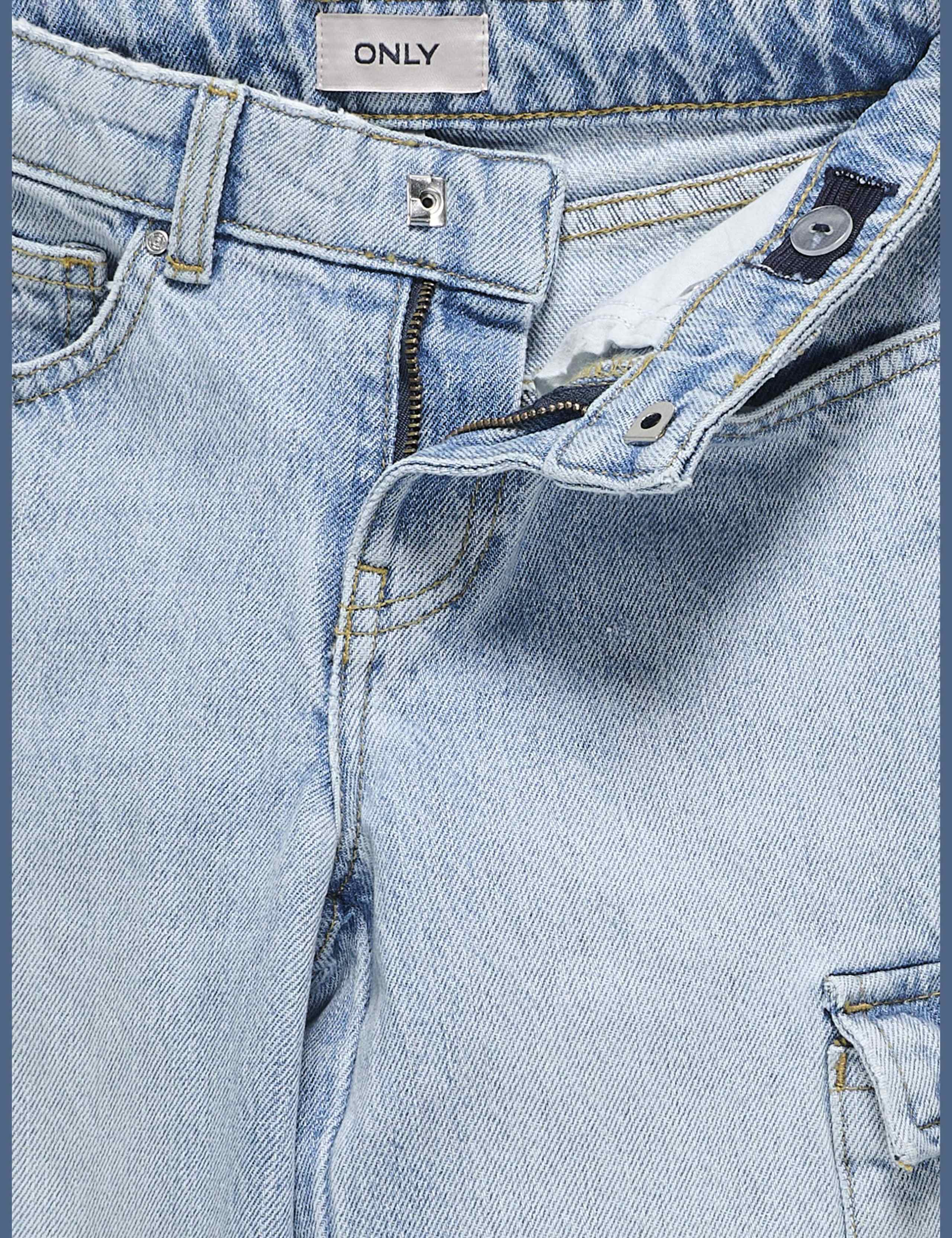 Relaxed Denim Cargo Jeans (8-14 Yrs) 3 of 7