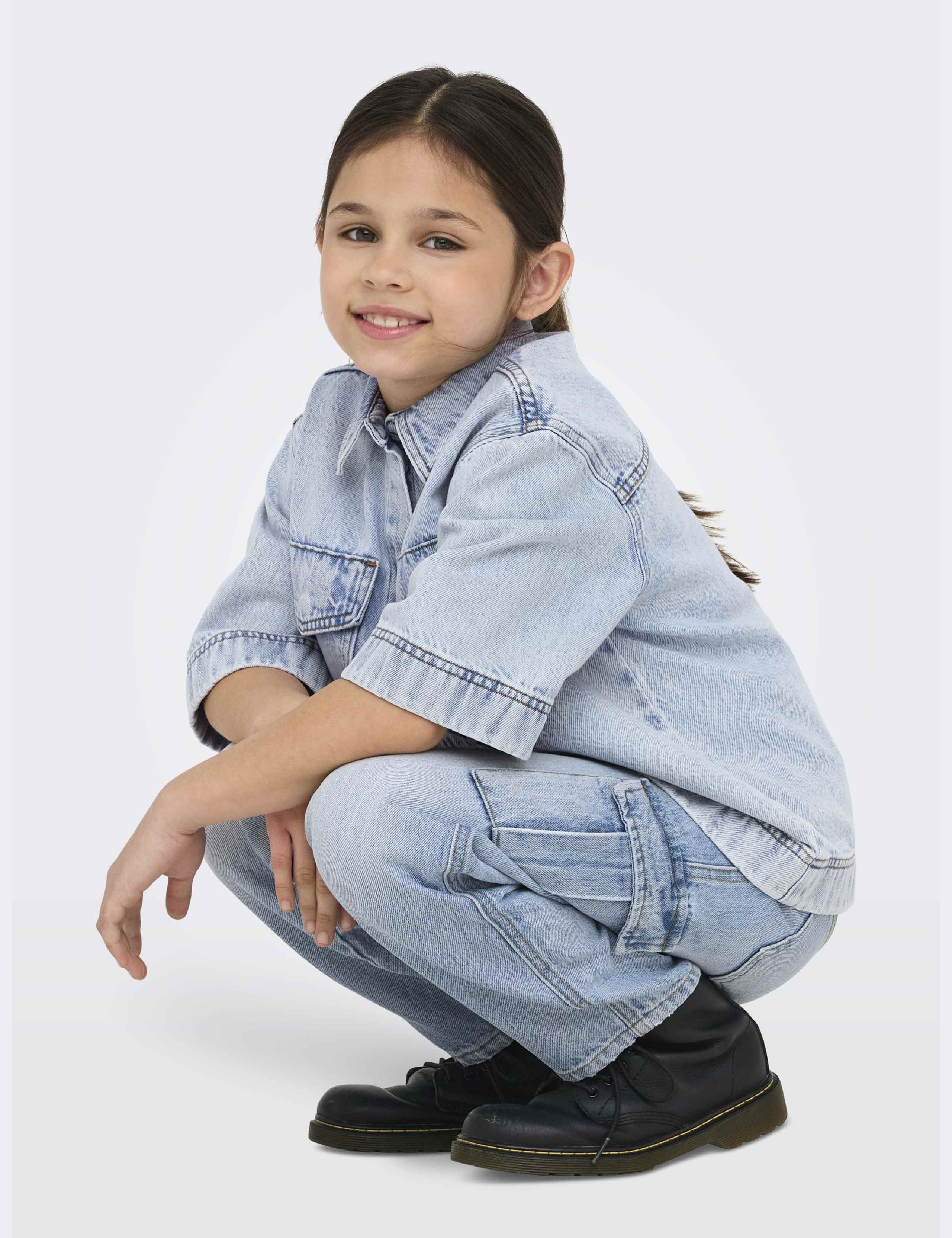 Relaxed Denim Cargo Jeans (8-14 Yrs) 6 of 7