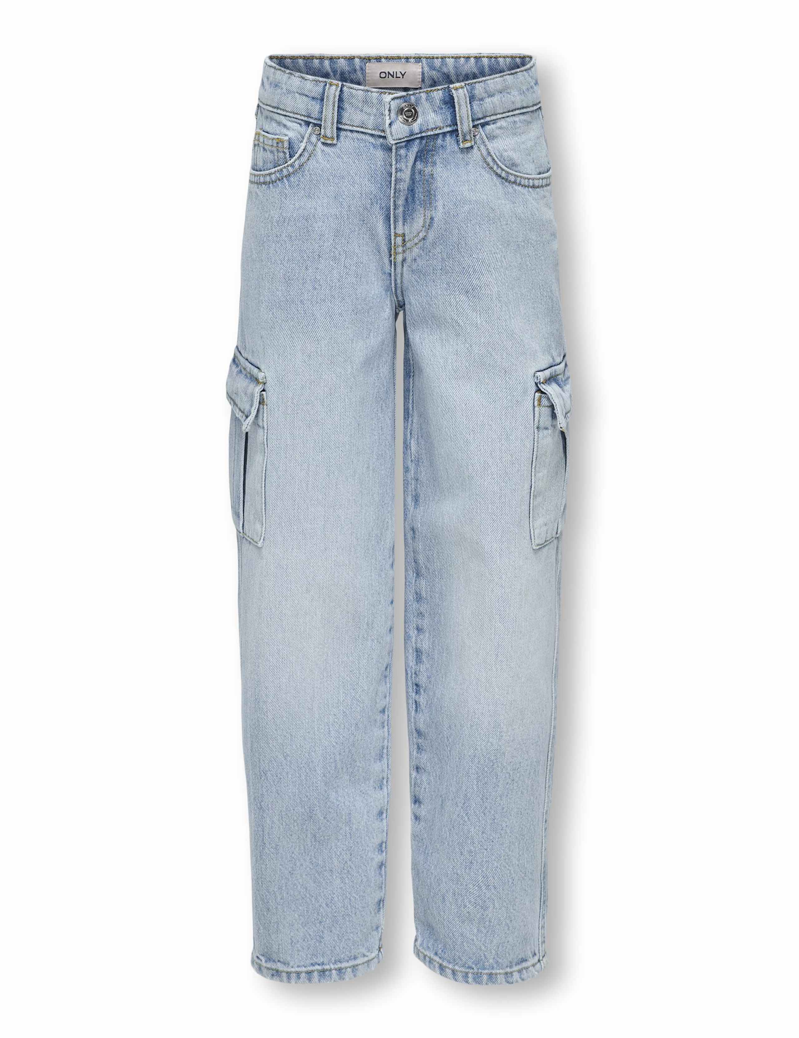 Relaxed Denim Cargo Jeans (8-14 Yrs) 2 of 7