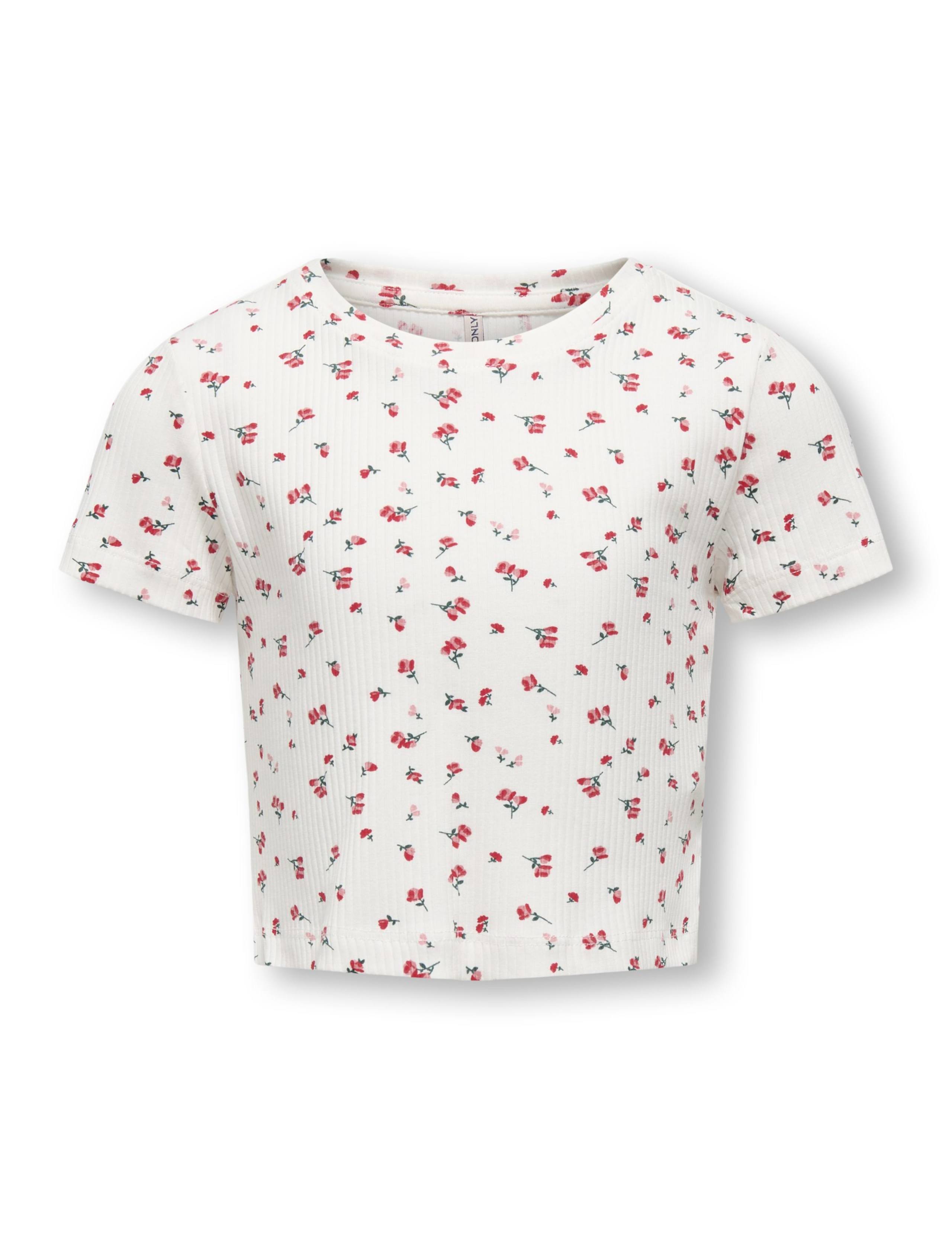 Cotton Rich Floral Cropped Top (7-14 Yrs) 2 of 4