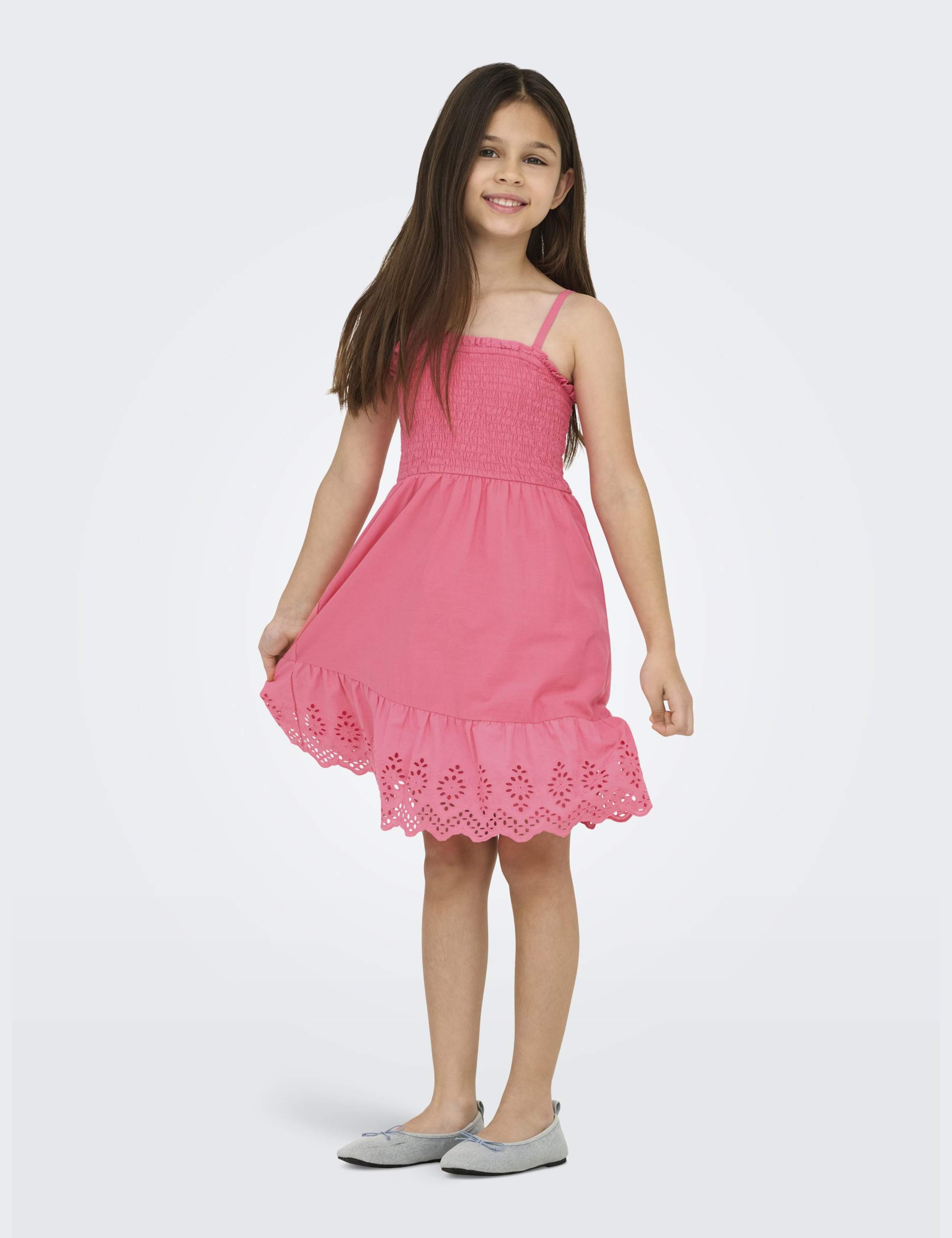 Pure Cotton Broderie Dress (8-14 Yrs) 4 of 6