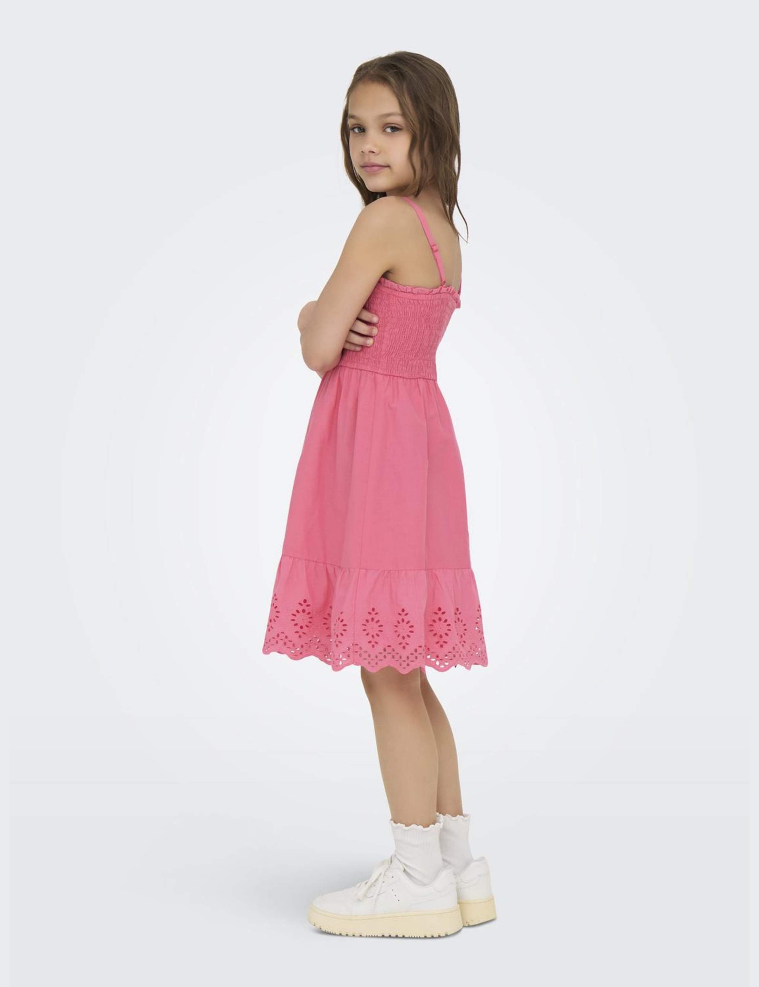 Pure Cotton Broderie Dress (8-14 Yrs) 5 of 6
