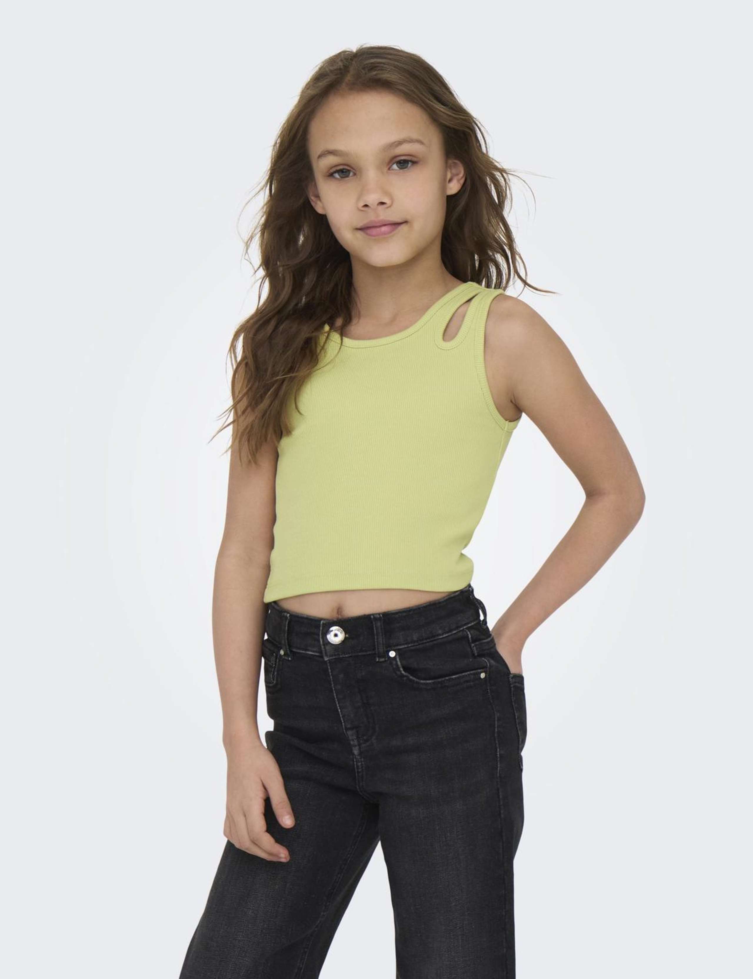 Cotton Rich Cropped Tank Top (7-14 Yrs) 3 of 5