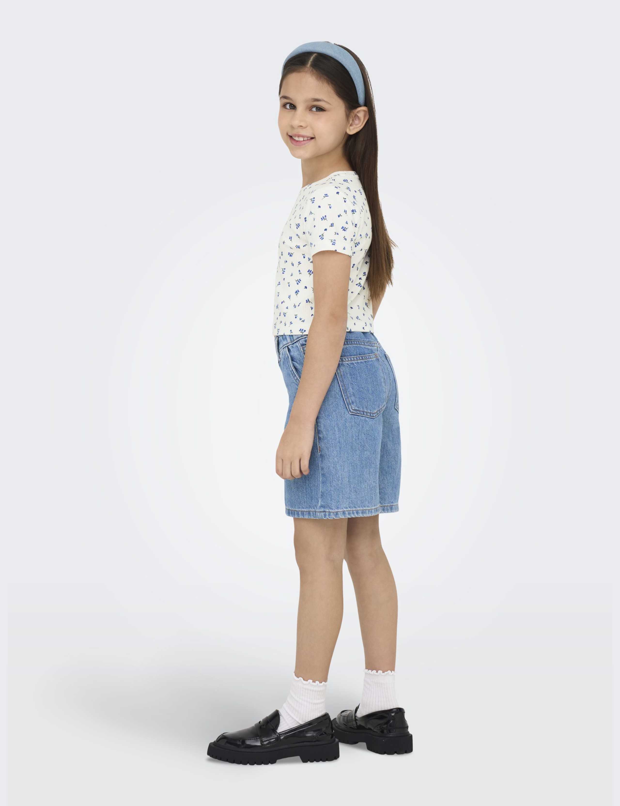 Cotton Rich Floral Cropped Top (7-14 Yrs) 3 of 5