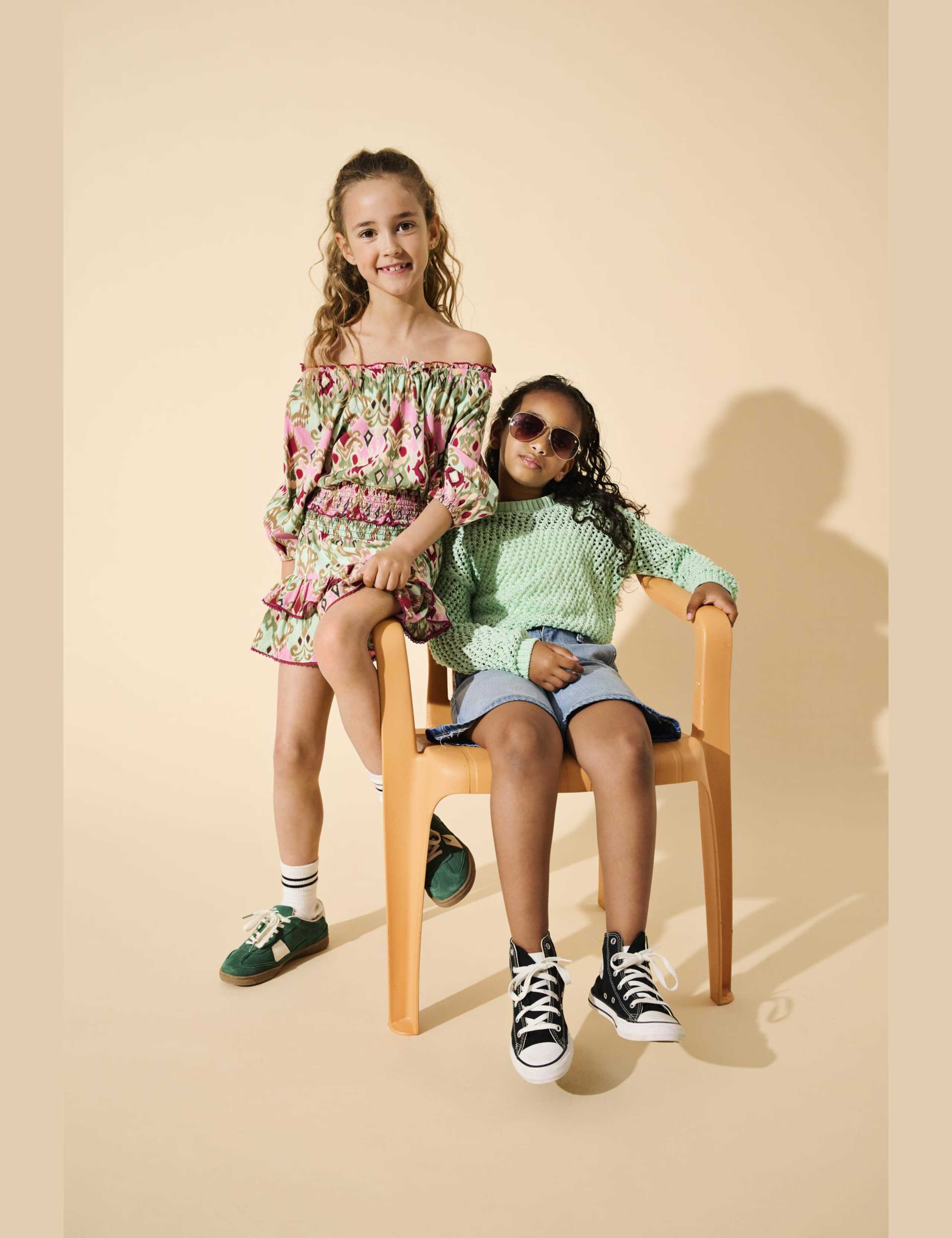 Cotton Blend Open Knit Jumper (7-14 Yrs) 2 of 2