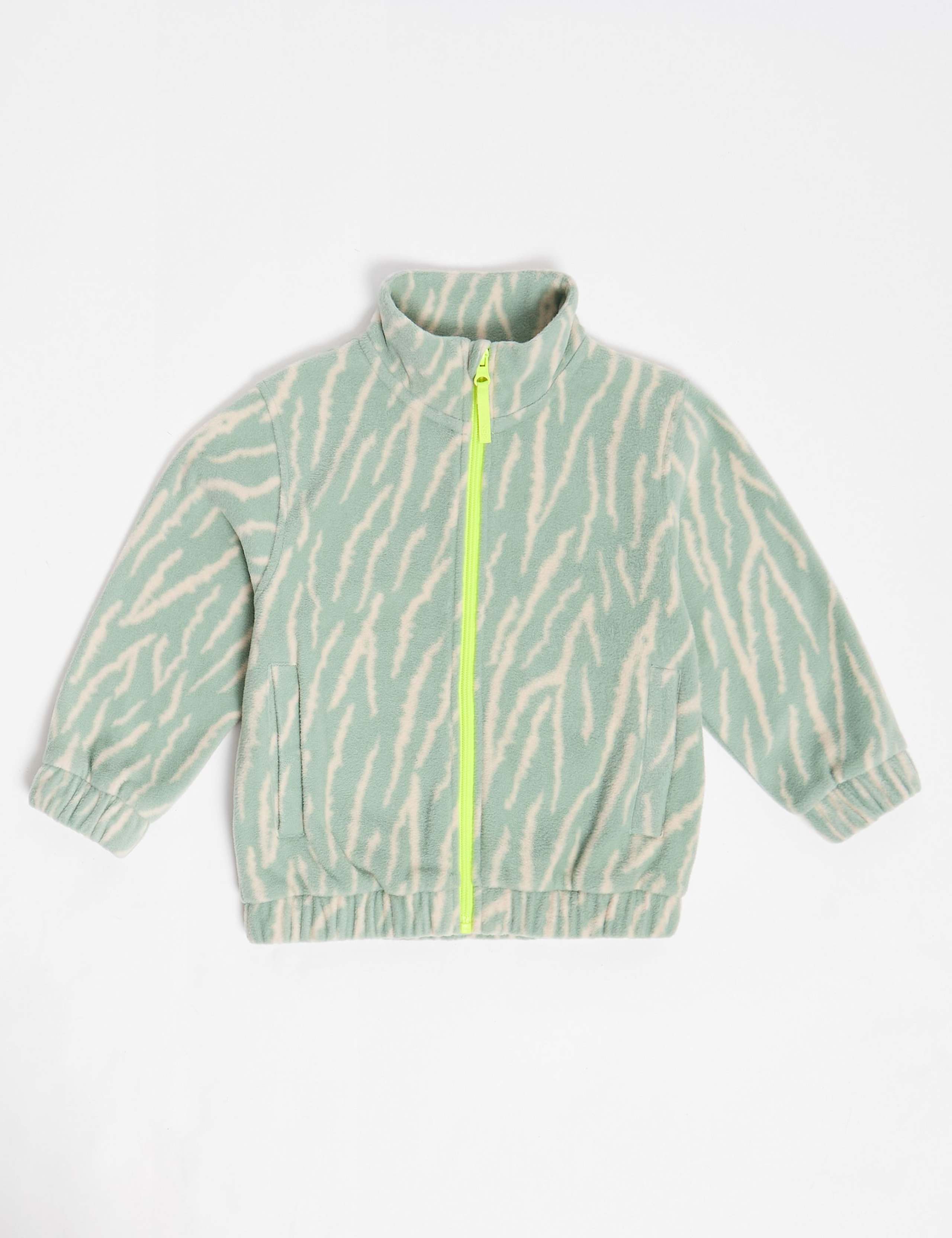 Fleece Tiger Print Hooded Jacket (2-8 Yrs) 1 of 4