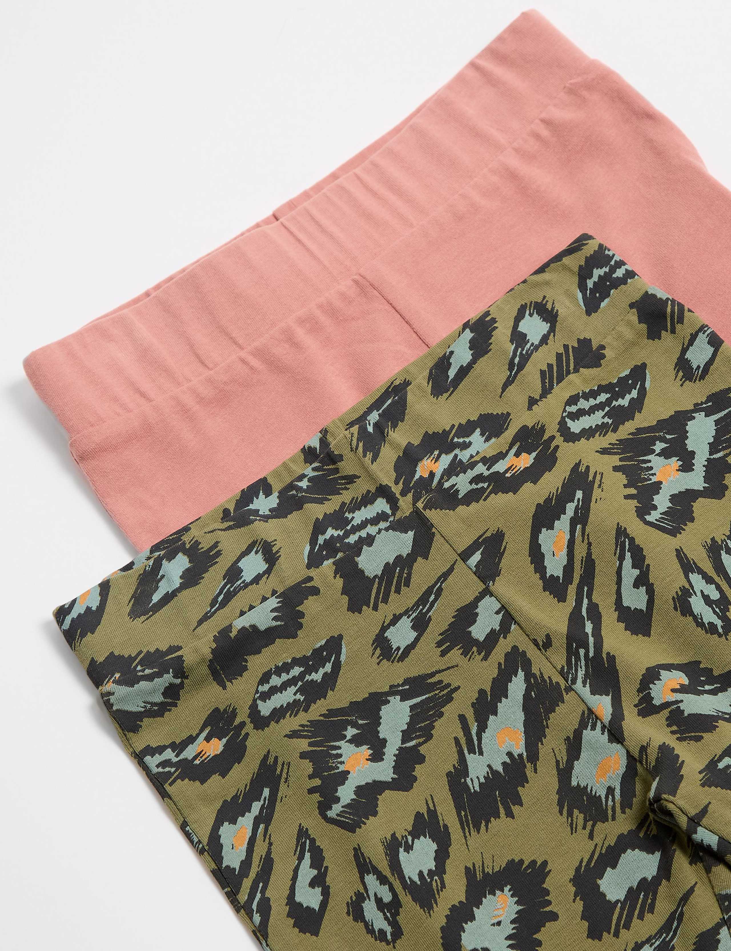 2 Pack Cotton Rich Leggings (2-8 Yrs) 4 of 4