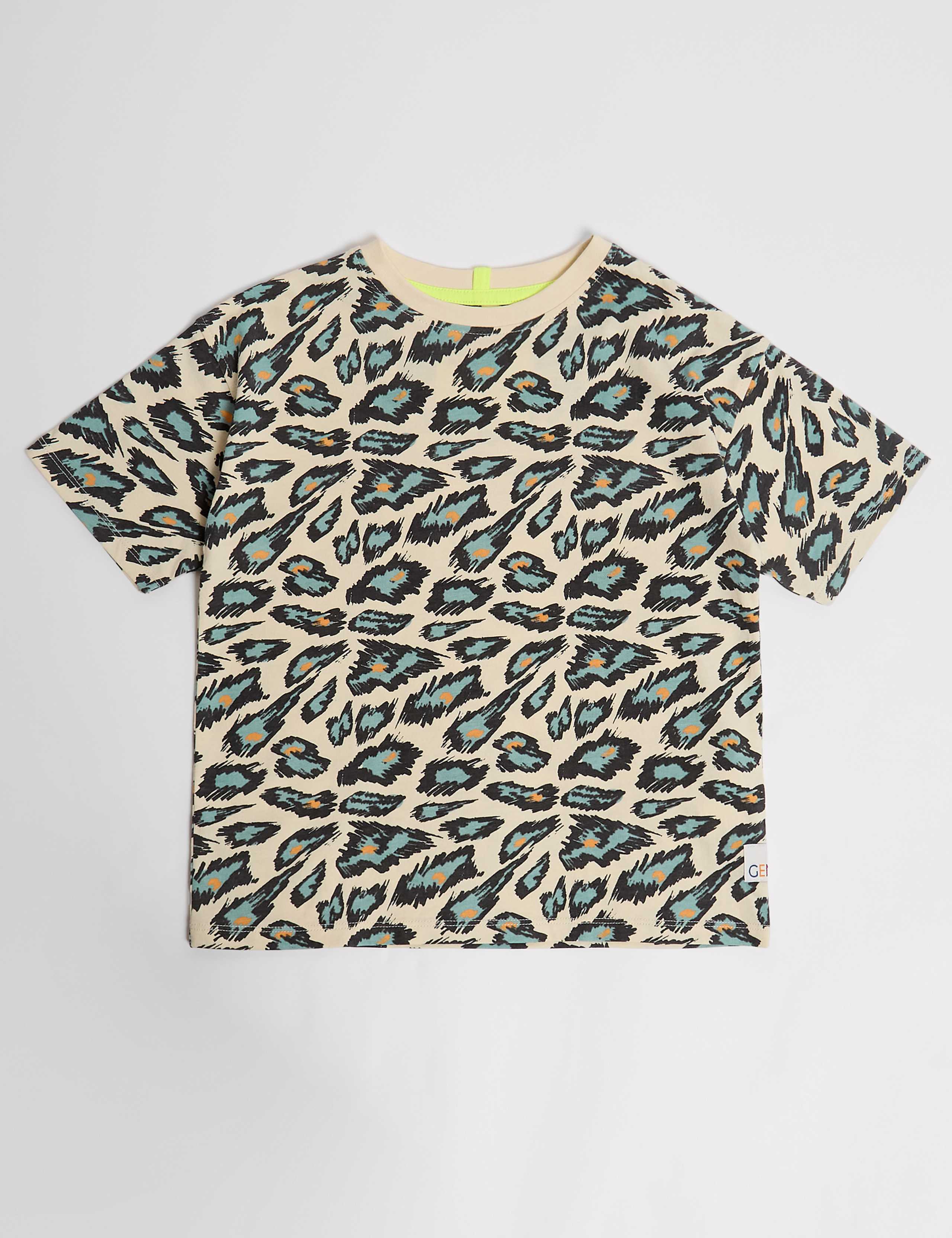 Pure Cotton Animal Print T-Shirt (2-8 Yrs) 2 of 5