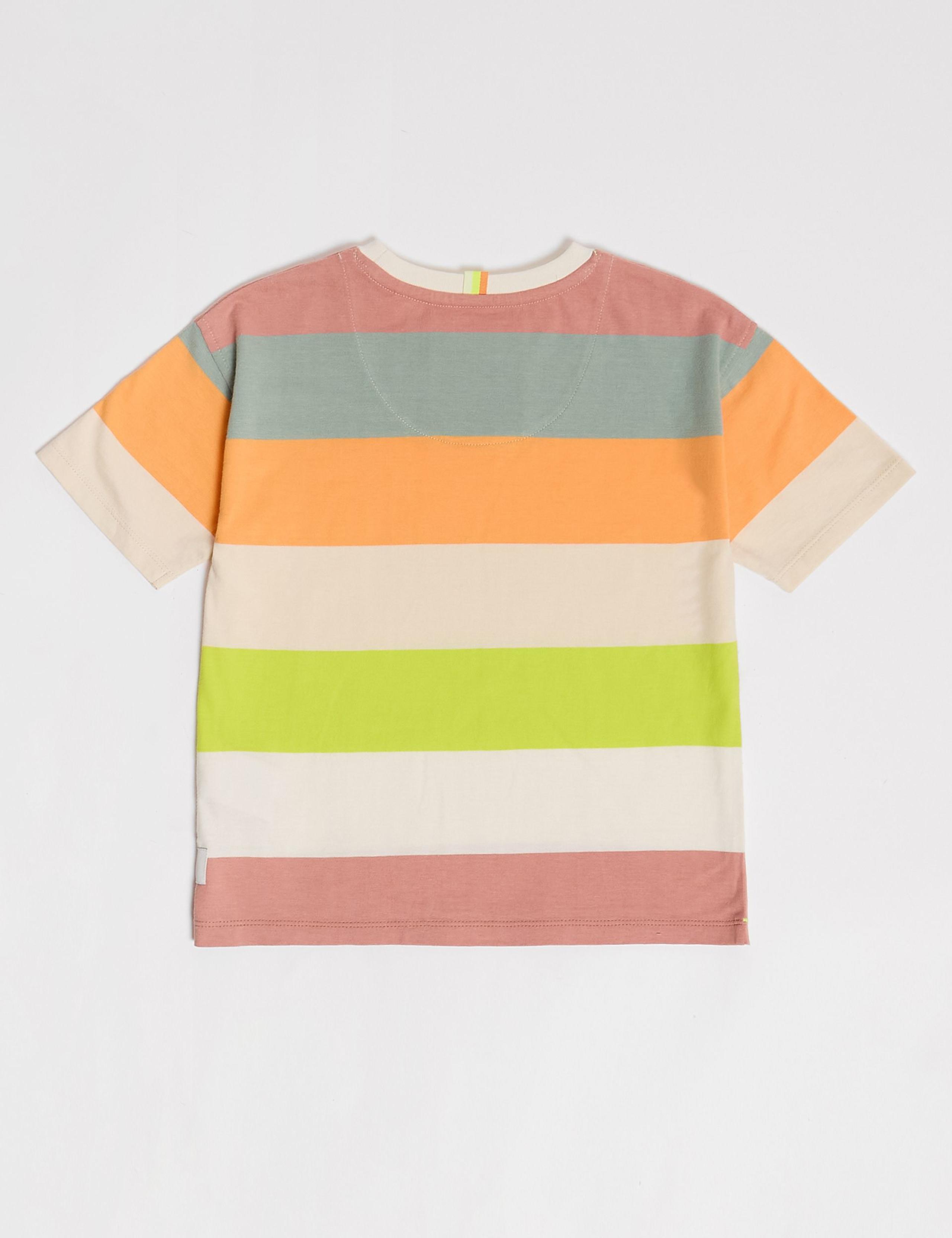 Pure Cotton Striped T-Shirt (2-8 Yrs) 3 of 5