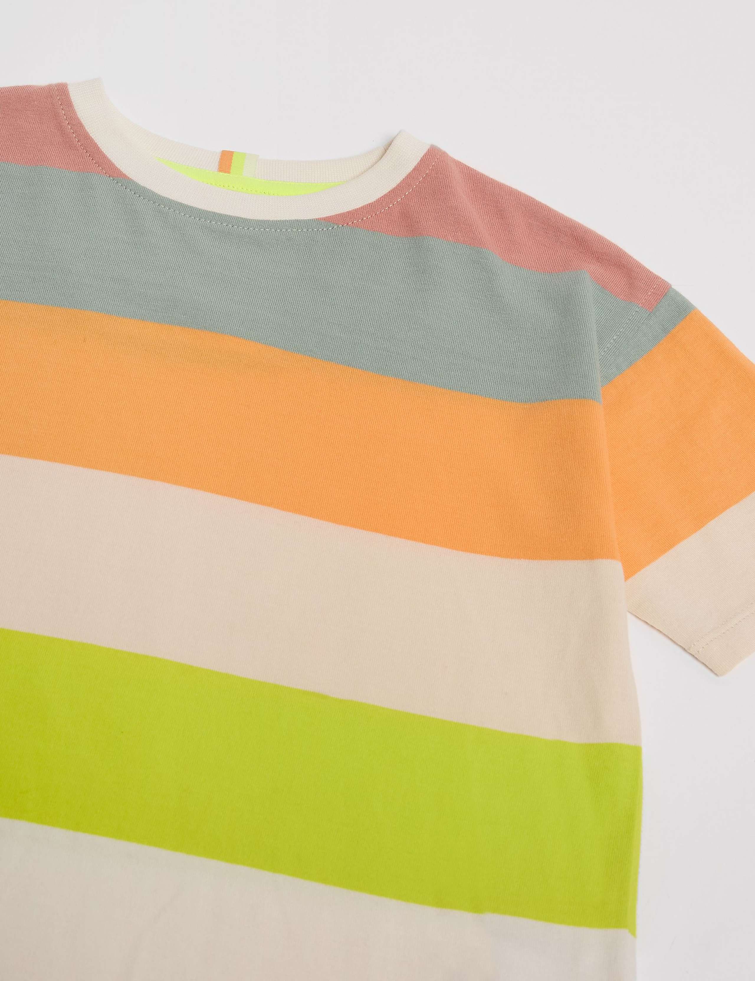 Pure Cotton Striped T-Shirt (2-8 Yrs) 4 of 5