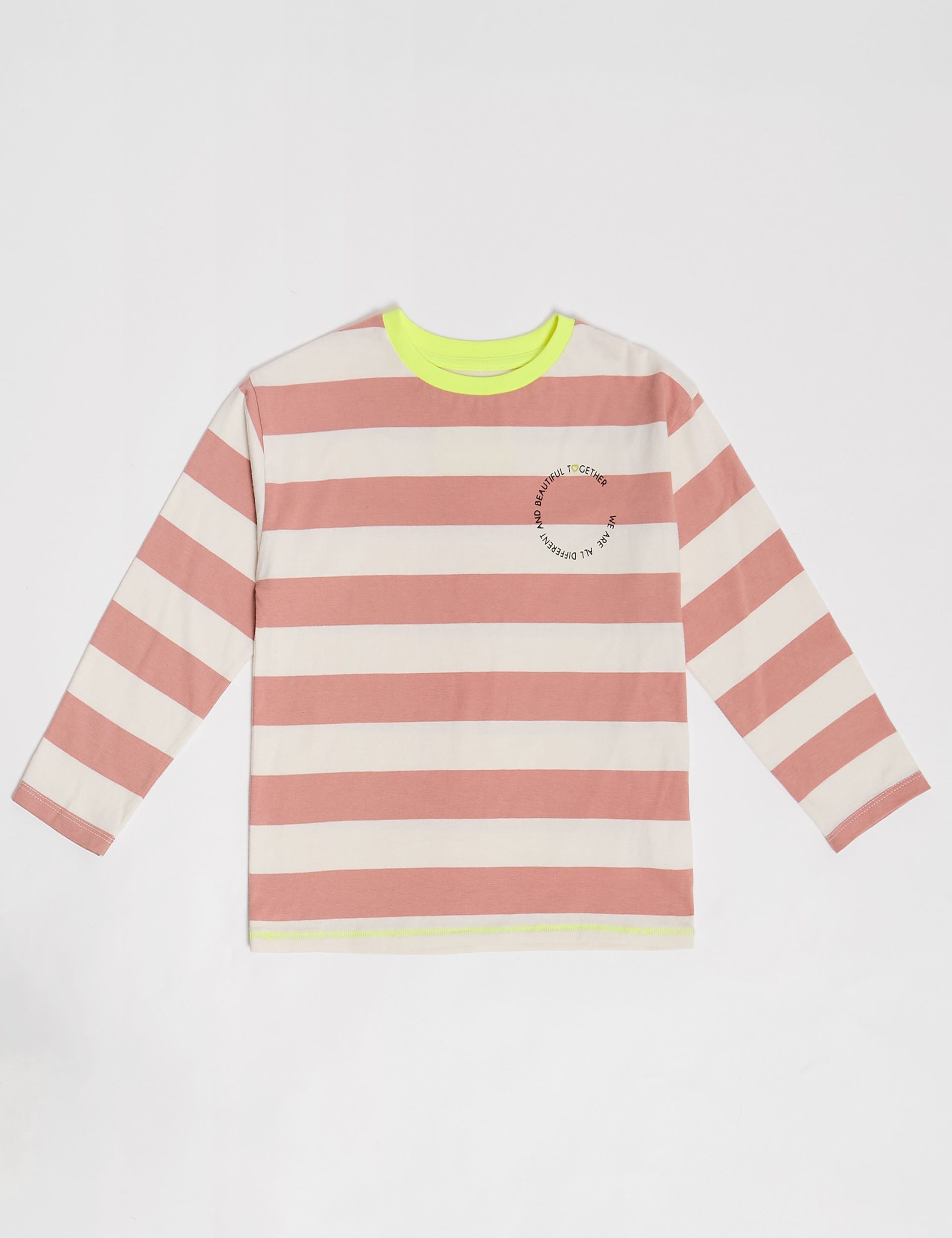 Pure Cotton Breton Stripe T-Shirt (2-8 Yrs) 2 of 5