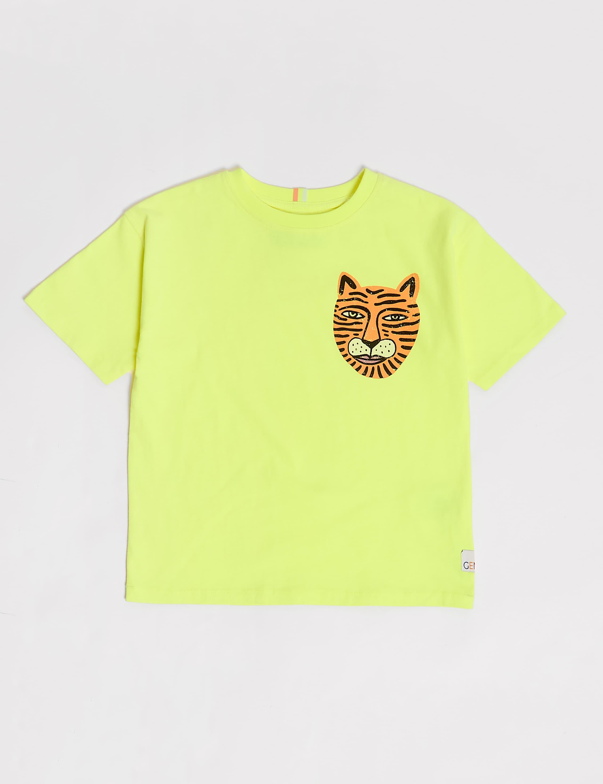 Cotton Blend Tiger Print Oversized T-Shirt (2-8 Yrs) 2 of 5