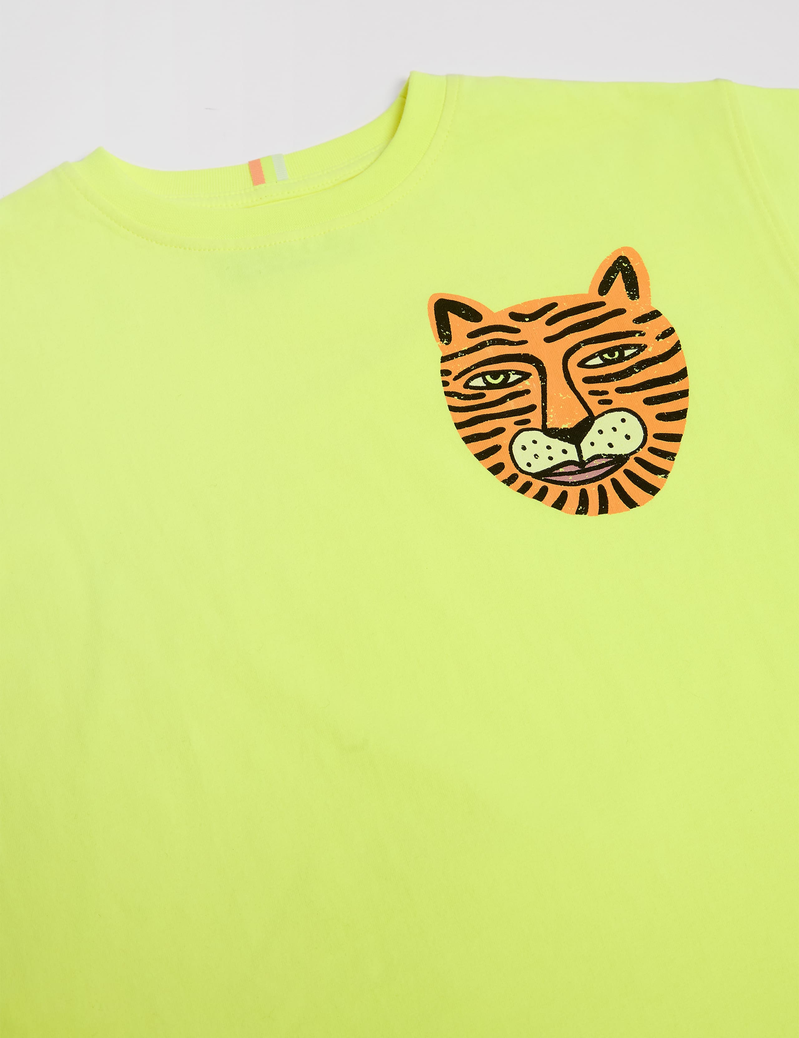 Cotton Blend Tiger Print Oversized T-Shirt (2-8 Yrs) 3 of 5